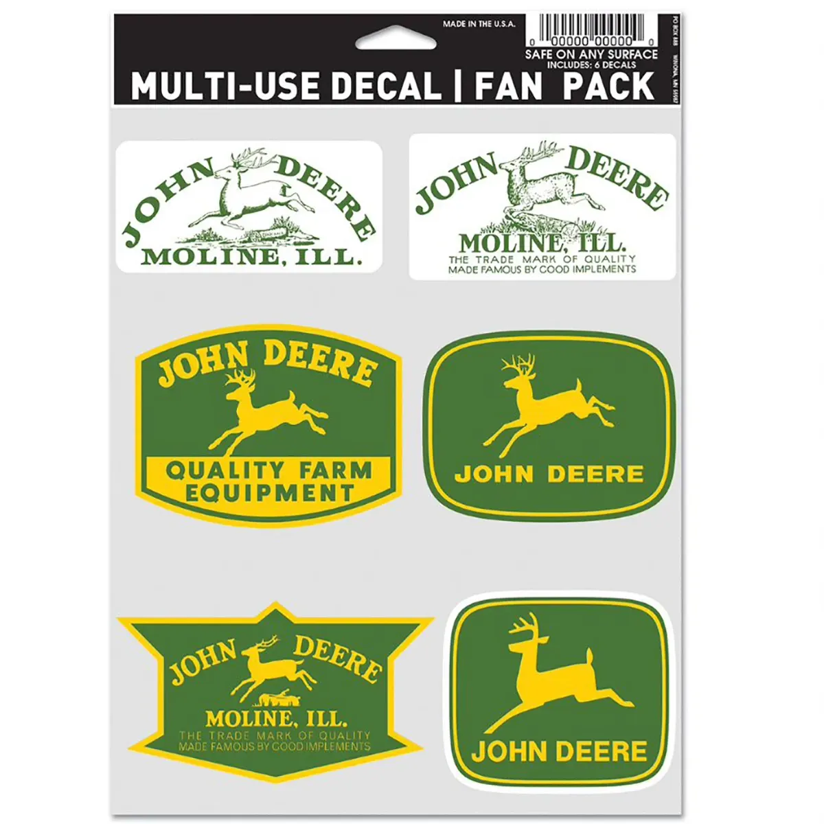 "6 Pack Vintage Logo Decal Set"