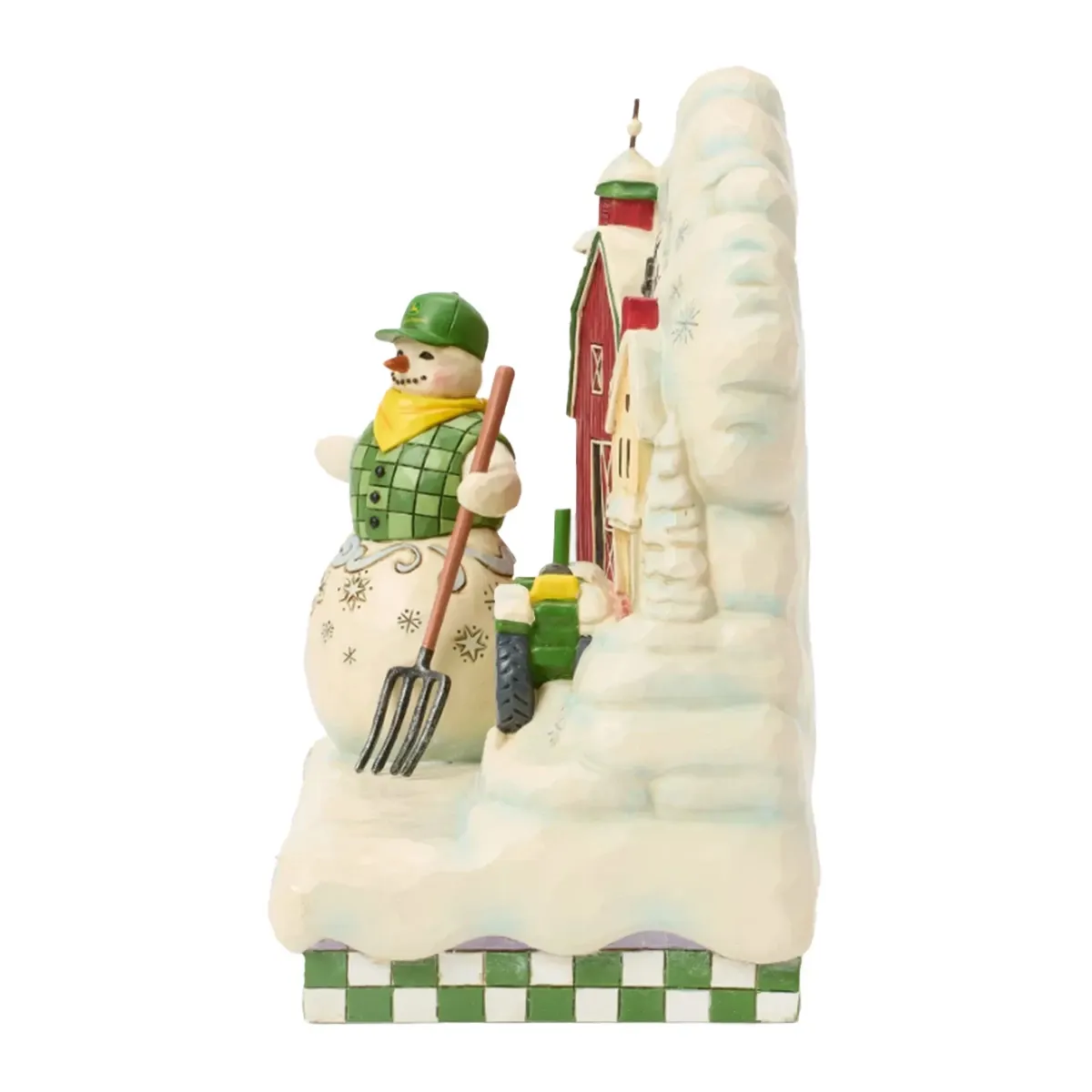 A John Deere Winter Wonderland Snowman Figurine