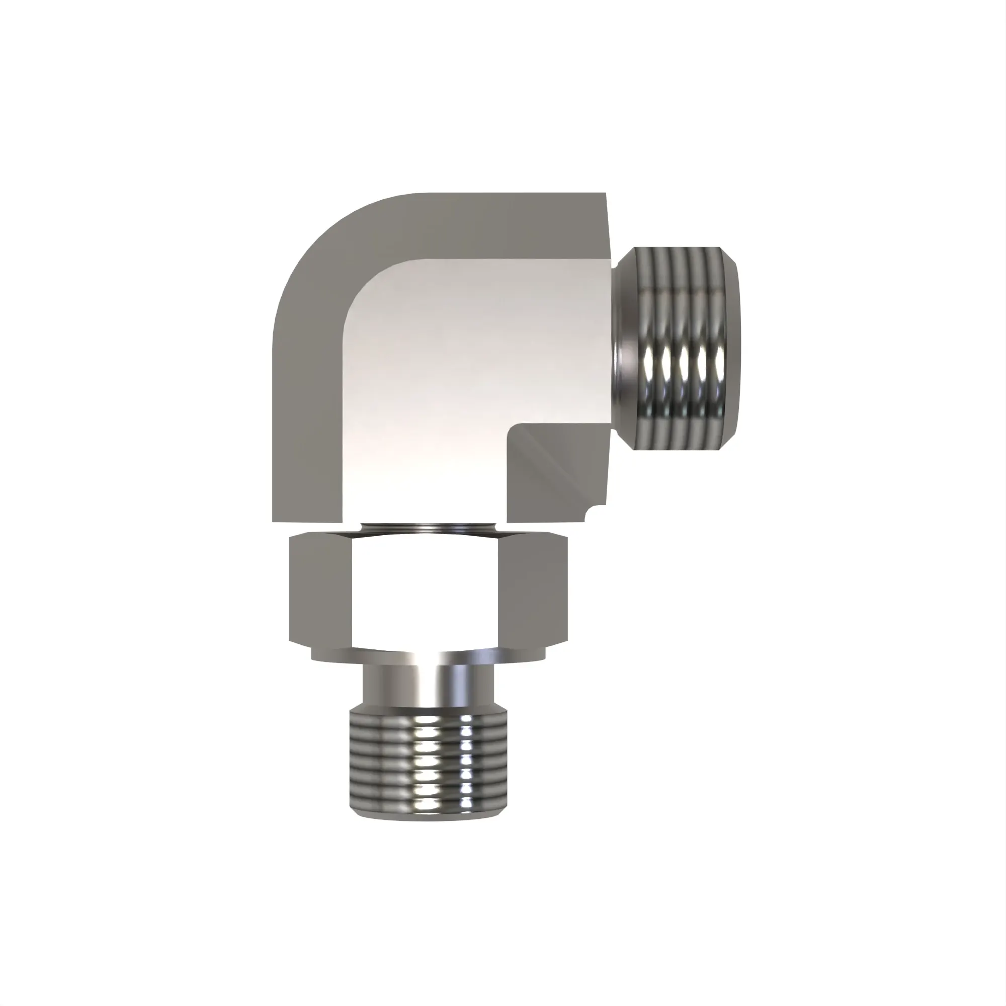 90 DEG ELBOW,O-RING FSF W/MET HEX