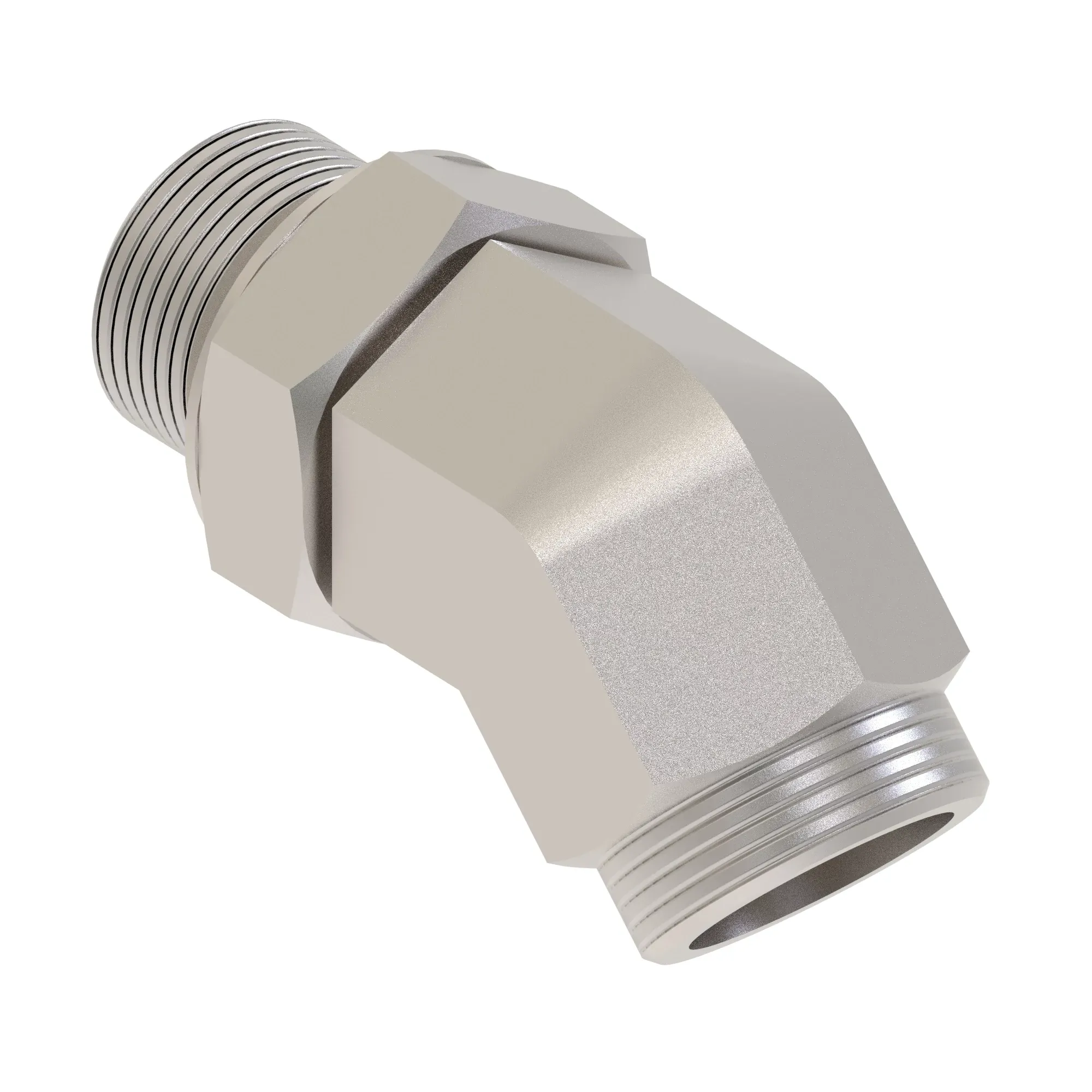 John Deere 45 Degree Female Threadless Elbow Adapter Fitting - 62H1075
