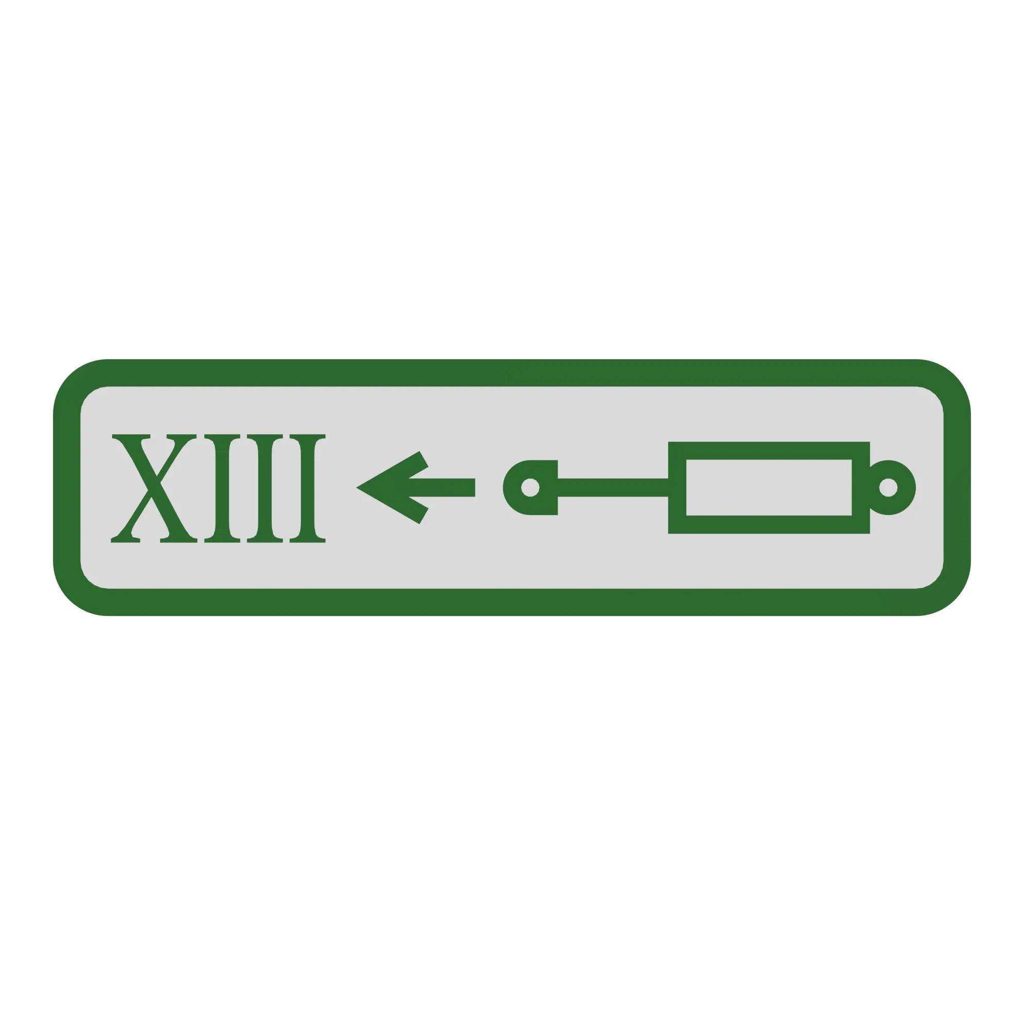 Label, Coupler Xiii Outlet