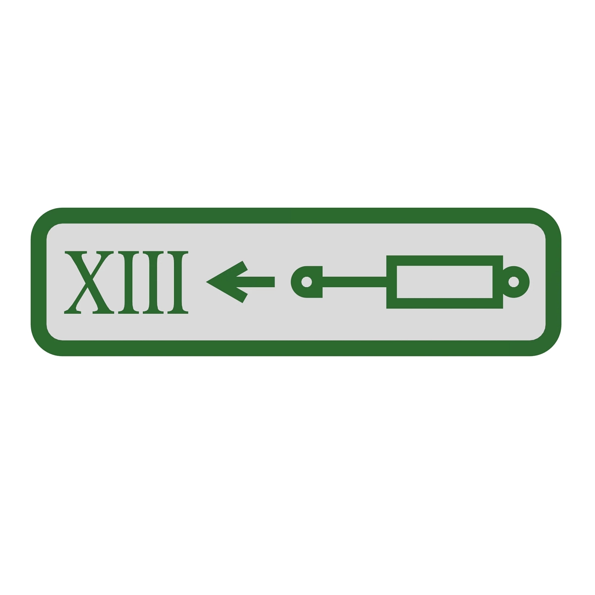 Label, Coupler Xiii Outlet