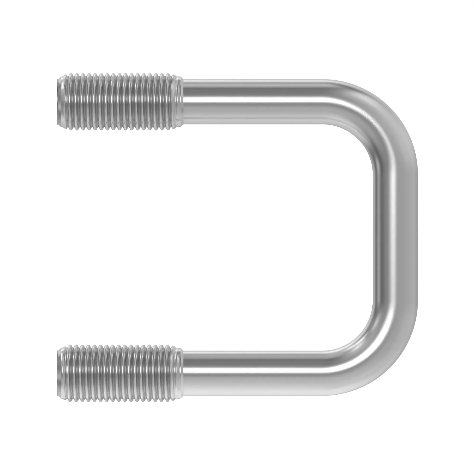 U-BOLT, M12 X 75, 2" SQ TUBE, ZN