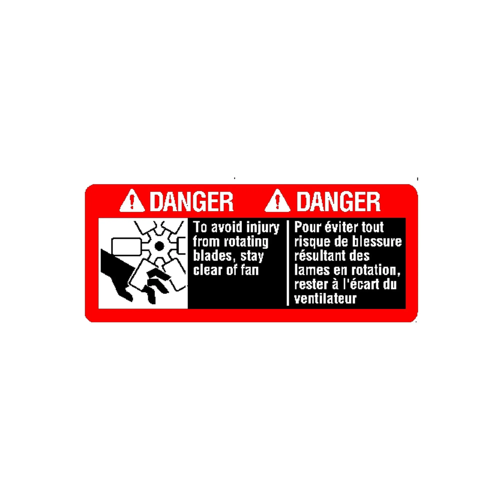 Label, Danger (Rotating Blades)