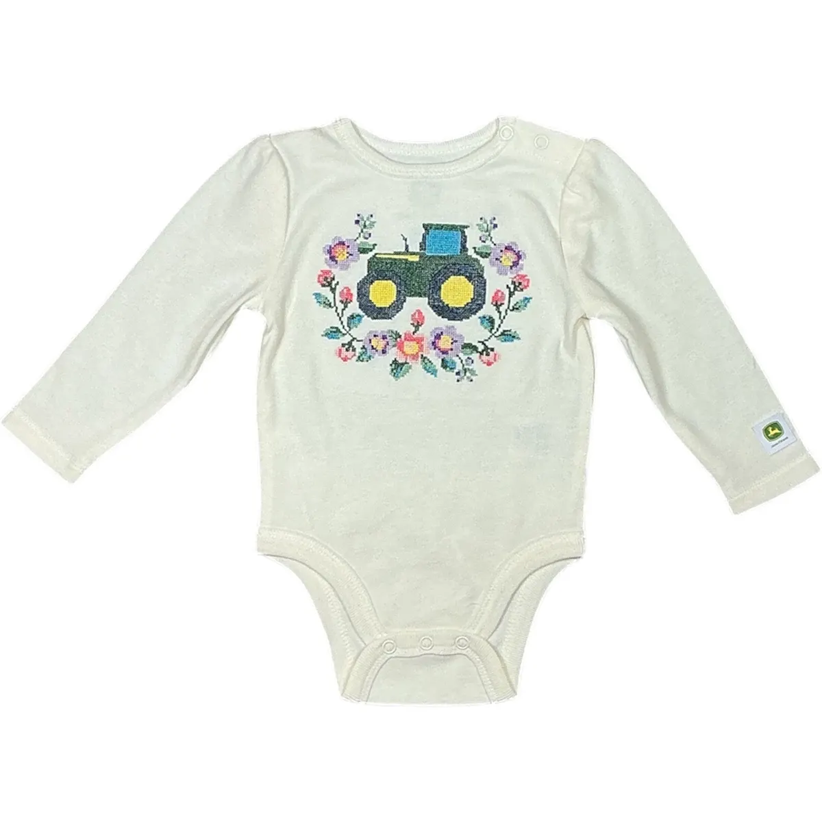 Infant Floral Tractor Long Sleeve Bodyshirt
