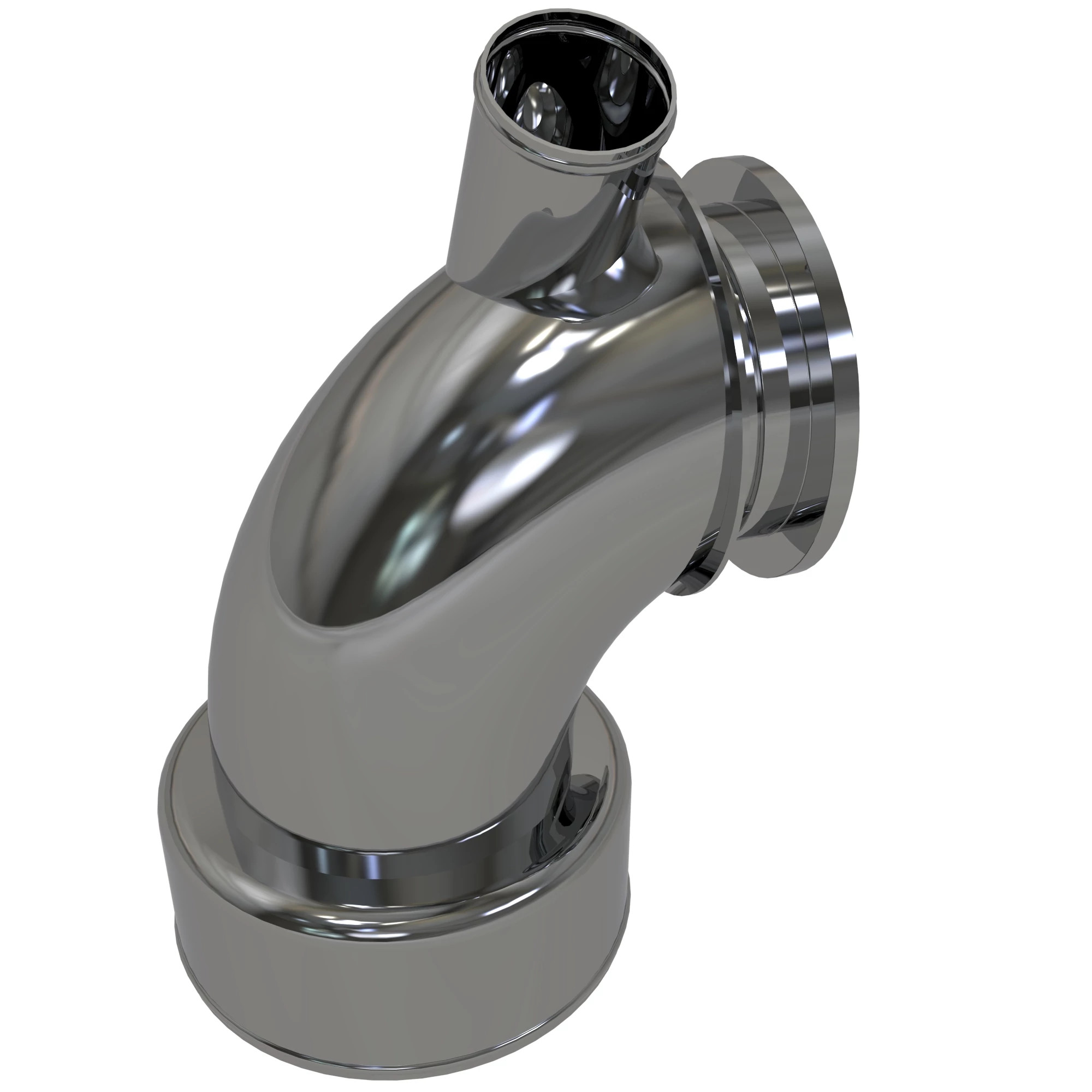WET EXHAUST ELBOW,
8 INCH O/L, 2.5 INCH I/L