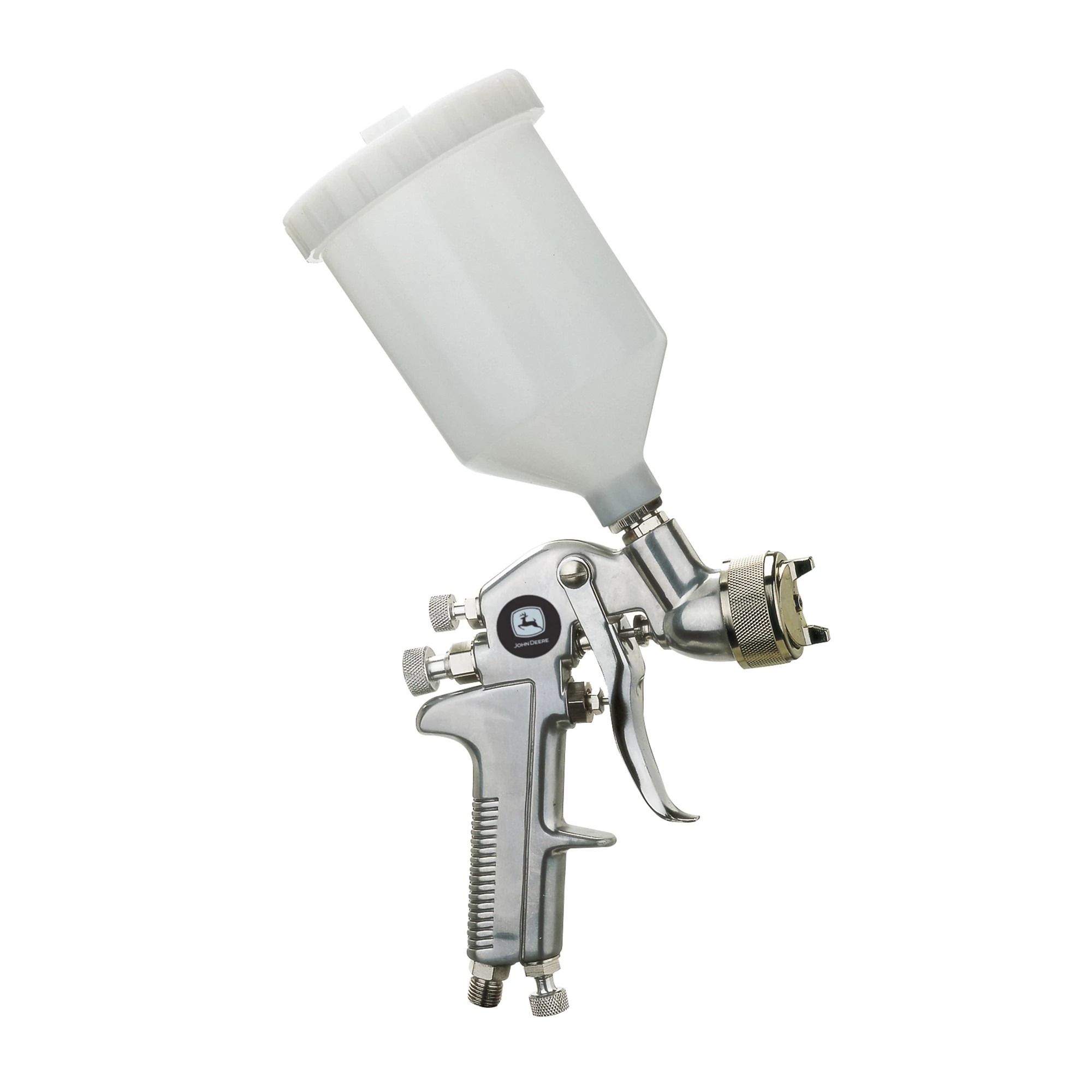 John Deere Gravity Paint Gun, High Volume and Low Pressure (HVLP), 1.4 mm Nozzle, 600 ml (20.29 Fluid Oz) - CQM-3806