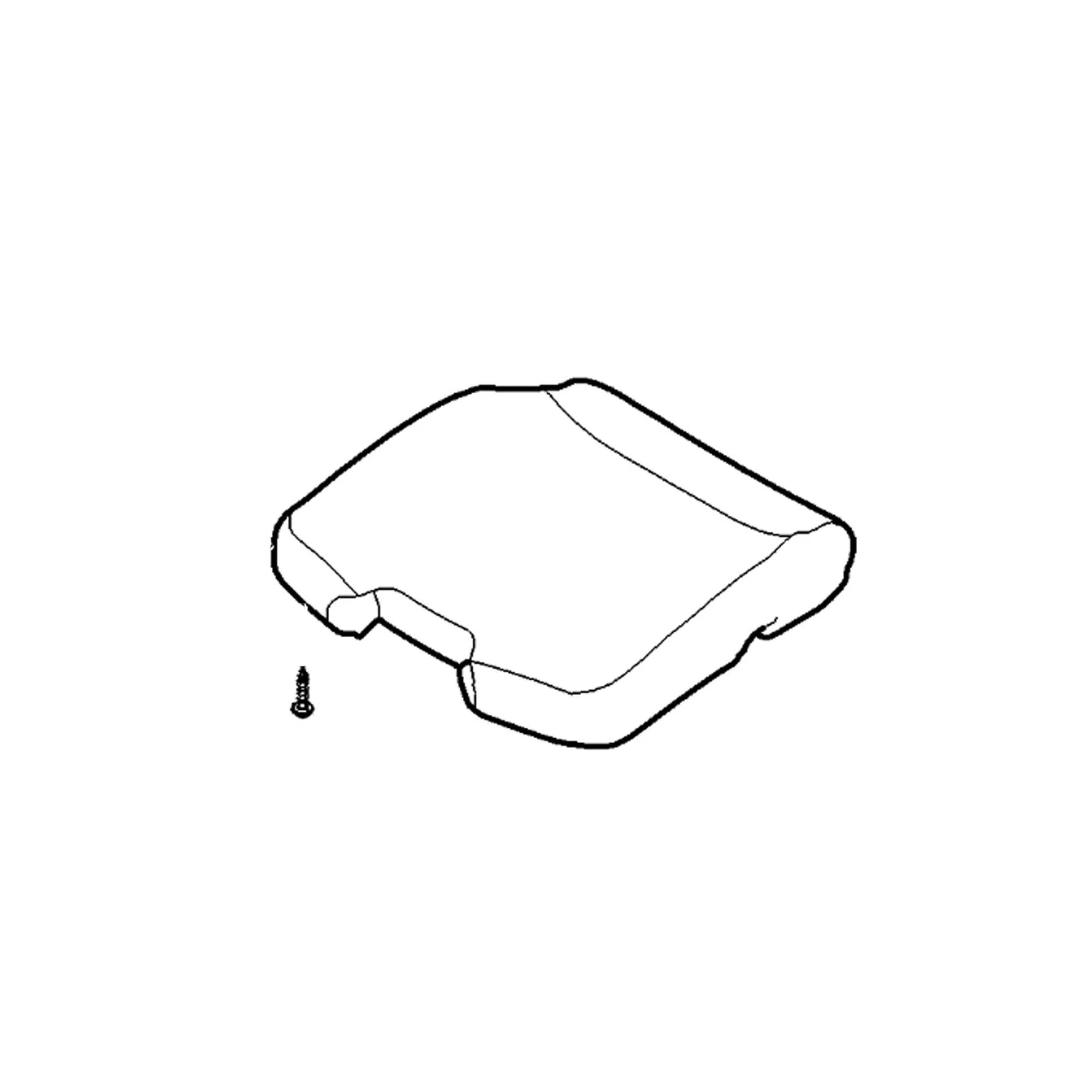John Deere Leather Seat Bottom Cushion - AL230558