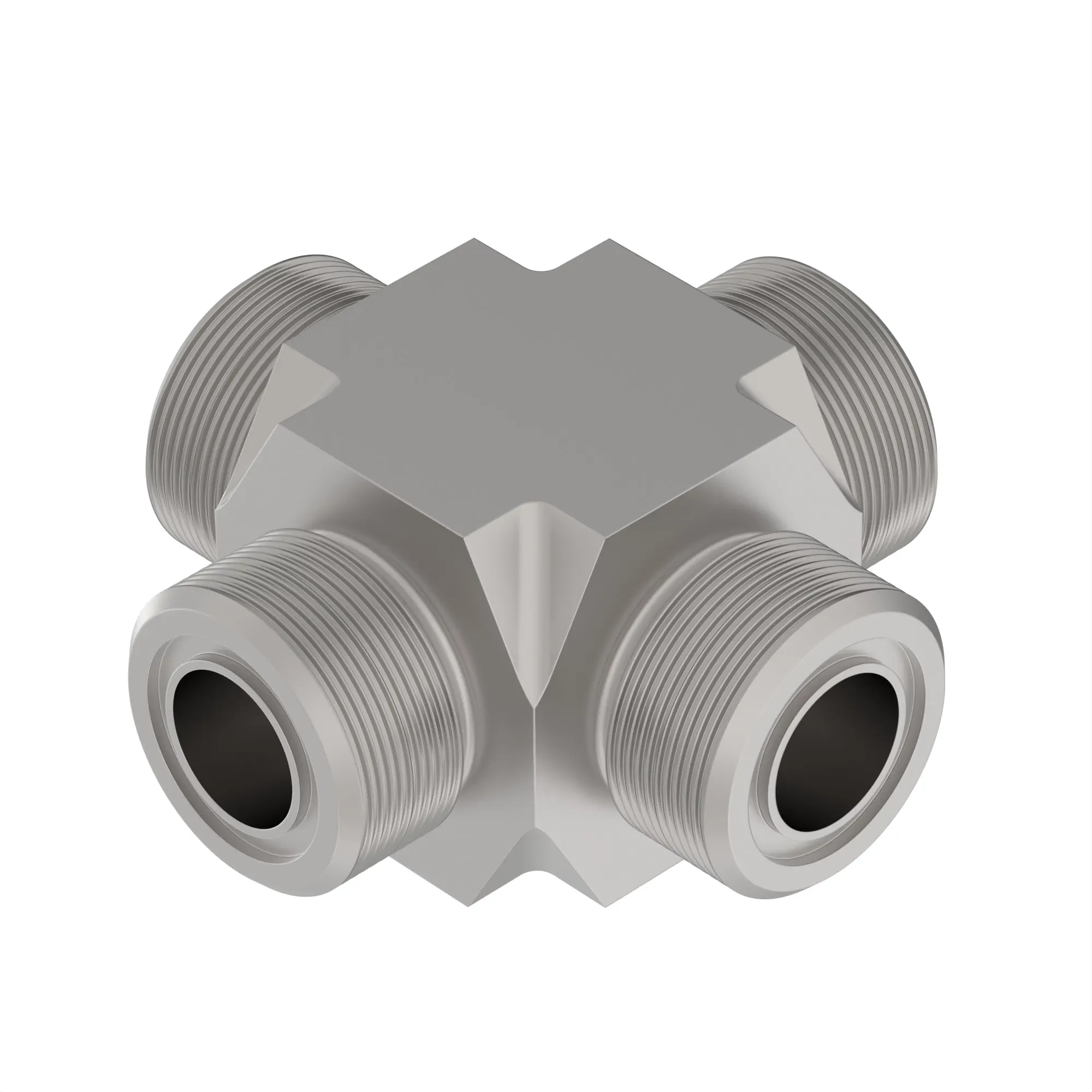 John Deere Union Cross Fitting, O-Ring Face Seal (ORFS) - 38H5239