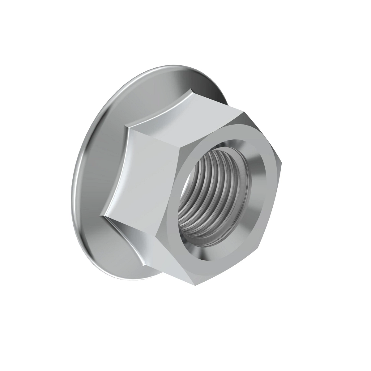 Nut, Metric, Hex Flange