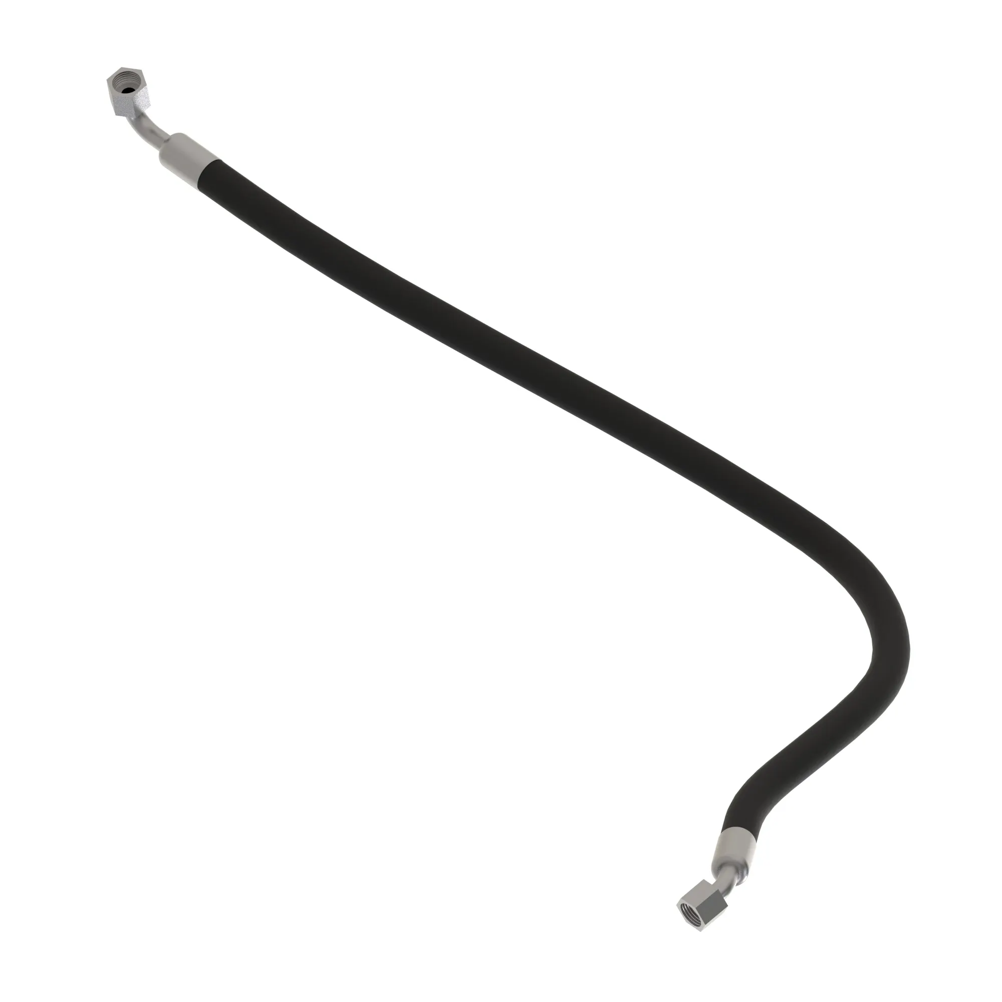 John Deere RH Angle Cylinder Barrel End Hydraulic Hose - AT378444
