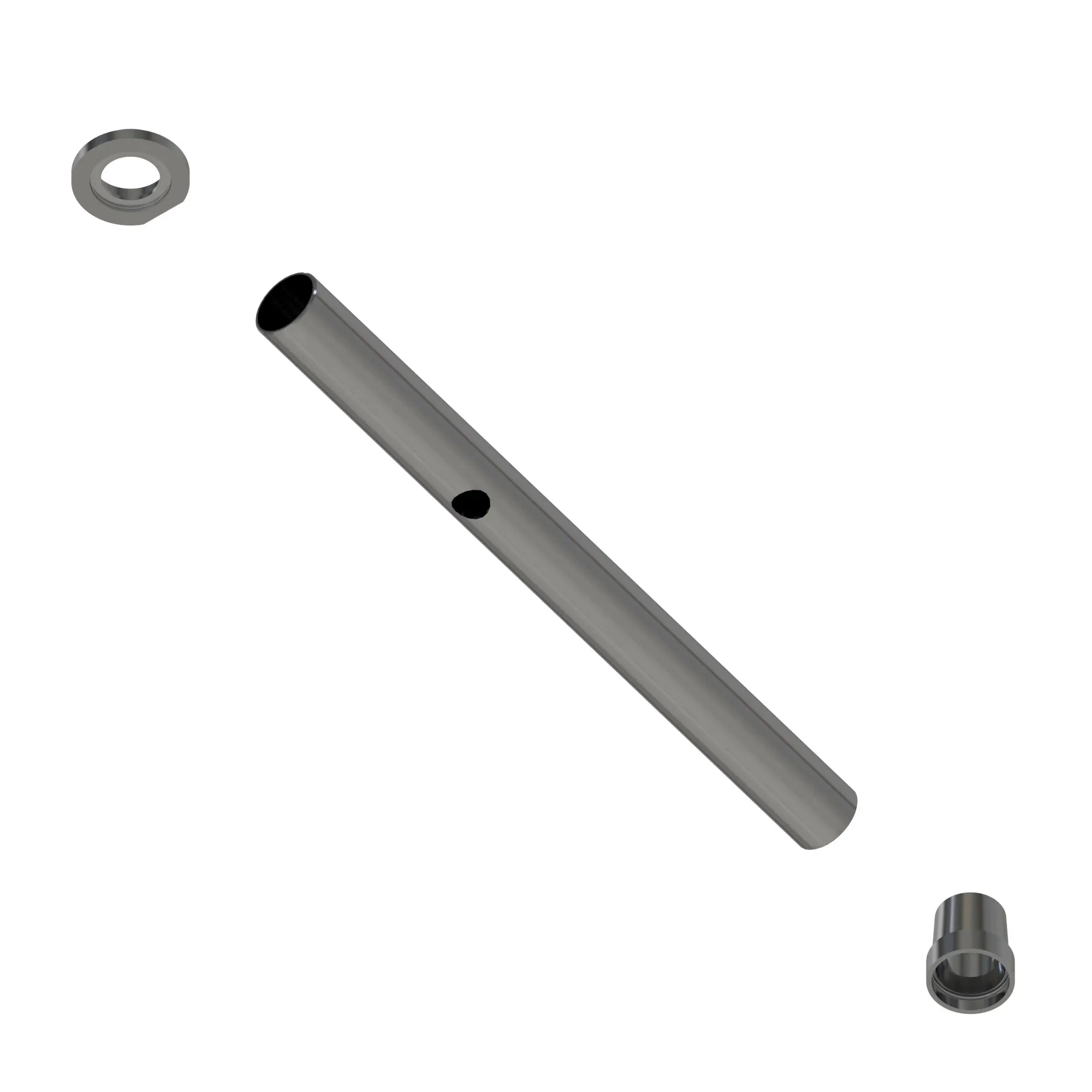 15" SS SPRAY PIPE,  1 HOLES