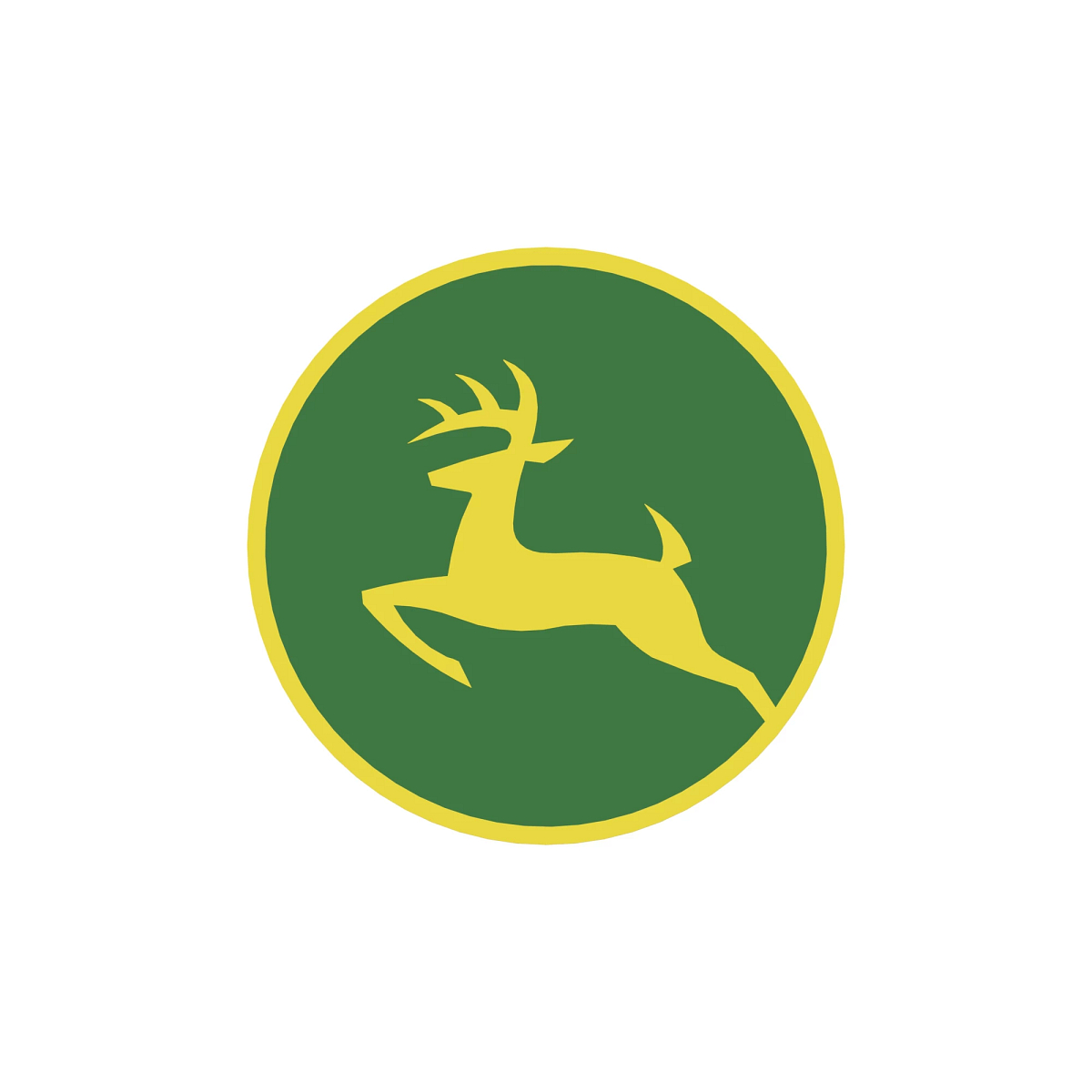 LABEL, CIRCULAR LEAPING DEER