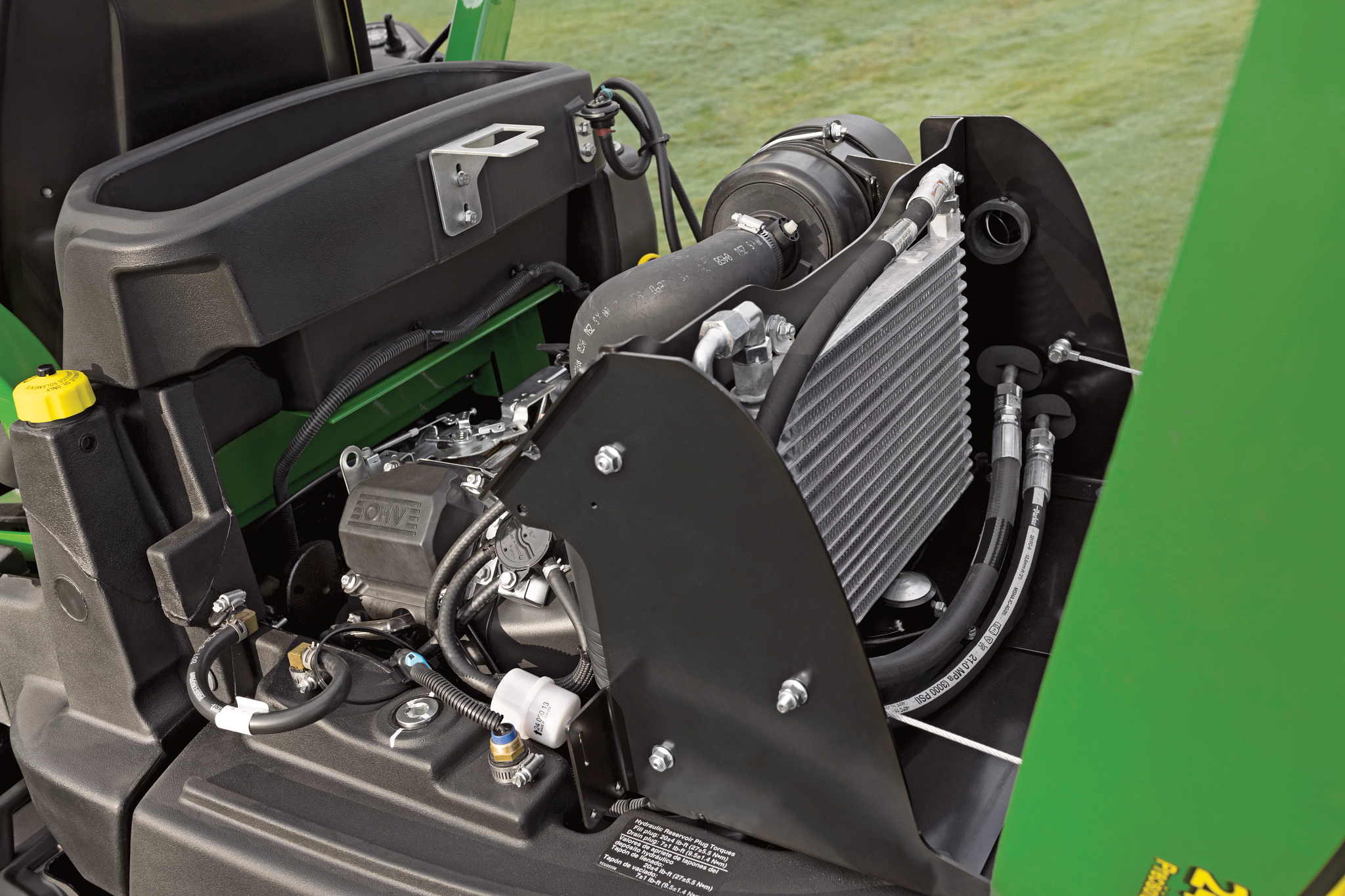 2400 PrecisionCut Riding Lawn Equipment Engine Close Up