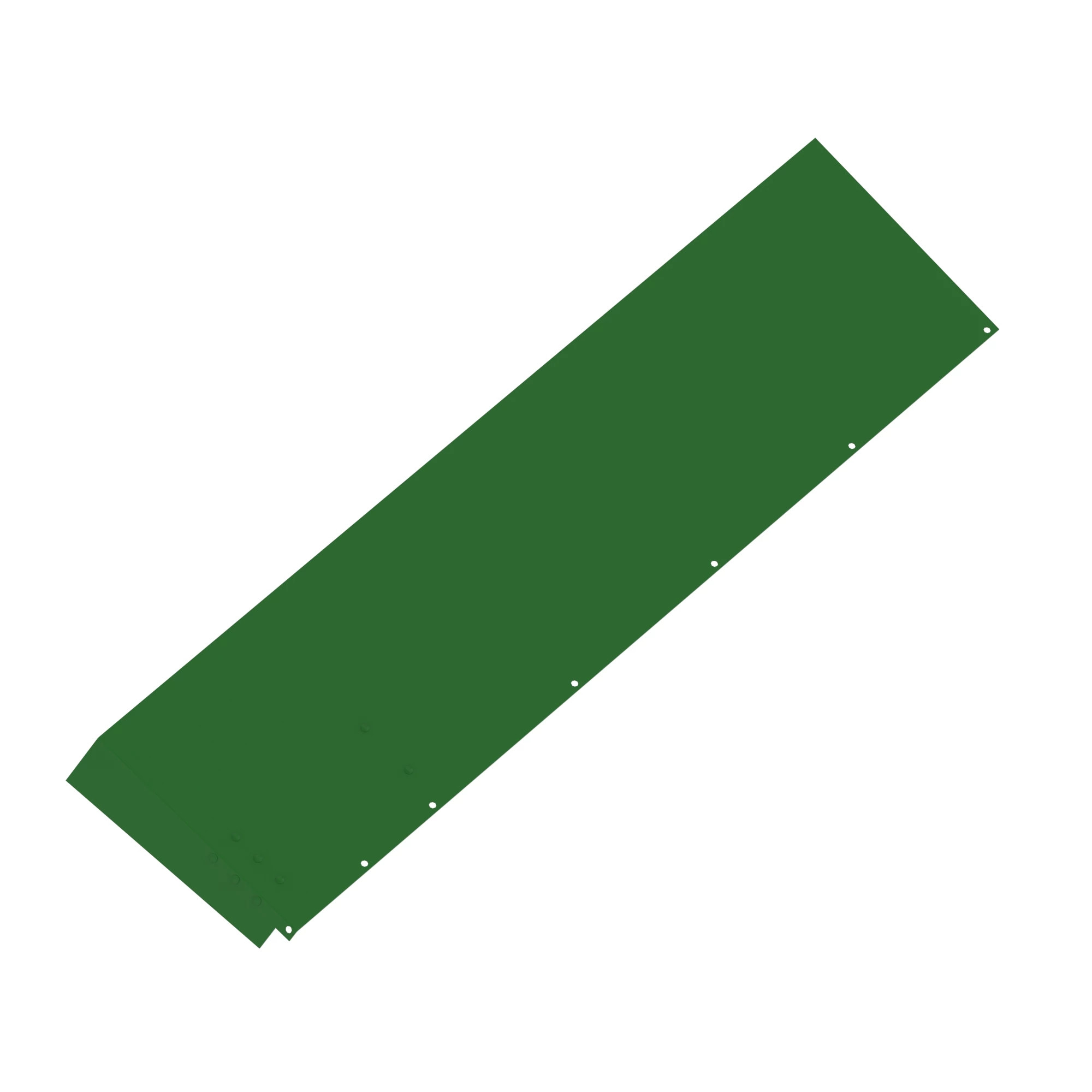 John Deere Left Side Platform Shields and Curtains Sheet - AE73869