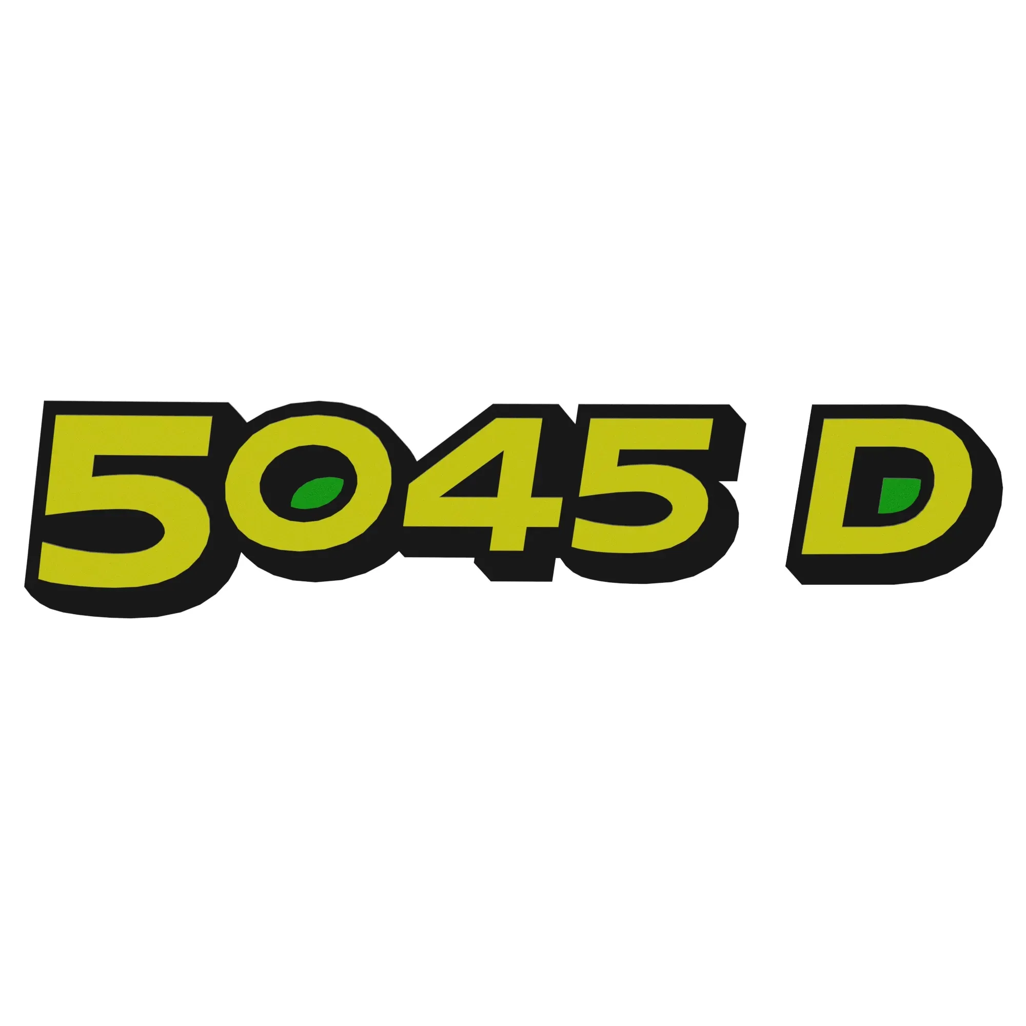 John Deere 5045 D Model Designation Label, Left Side - R285873