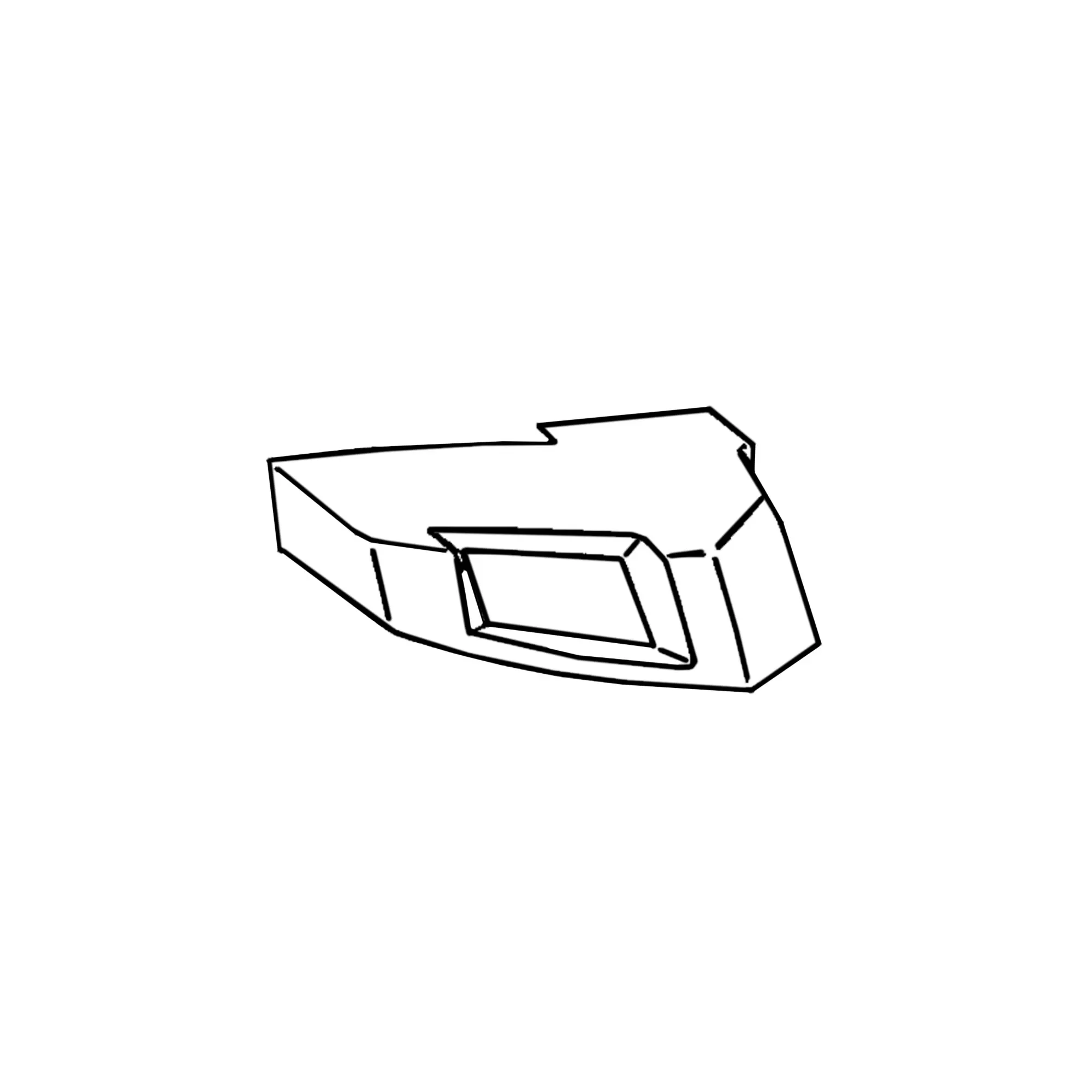 John Deere Left Side Rear Fender Extension Flap - R157029