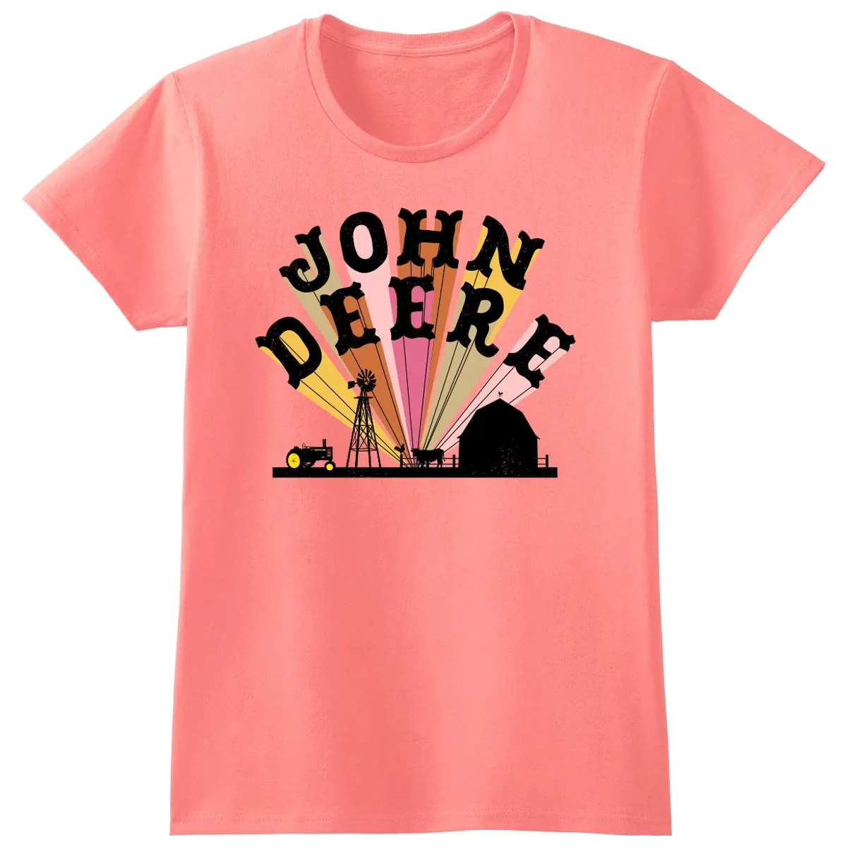 Barn Scene Silhouette T-Shirt