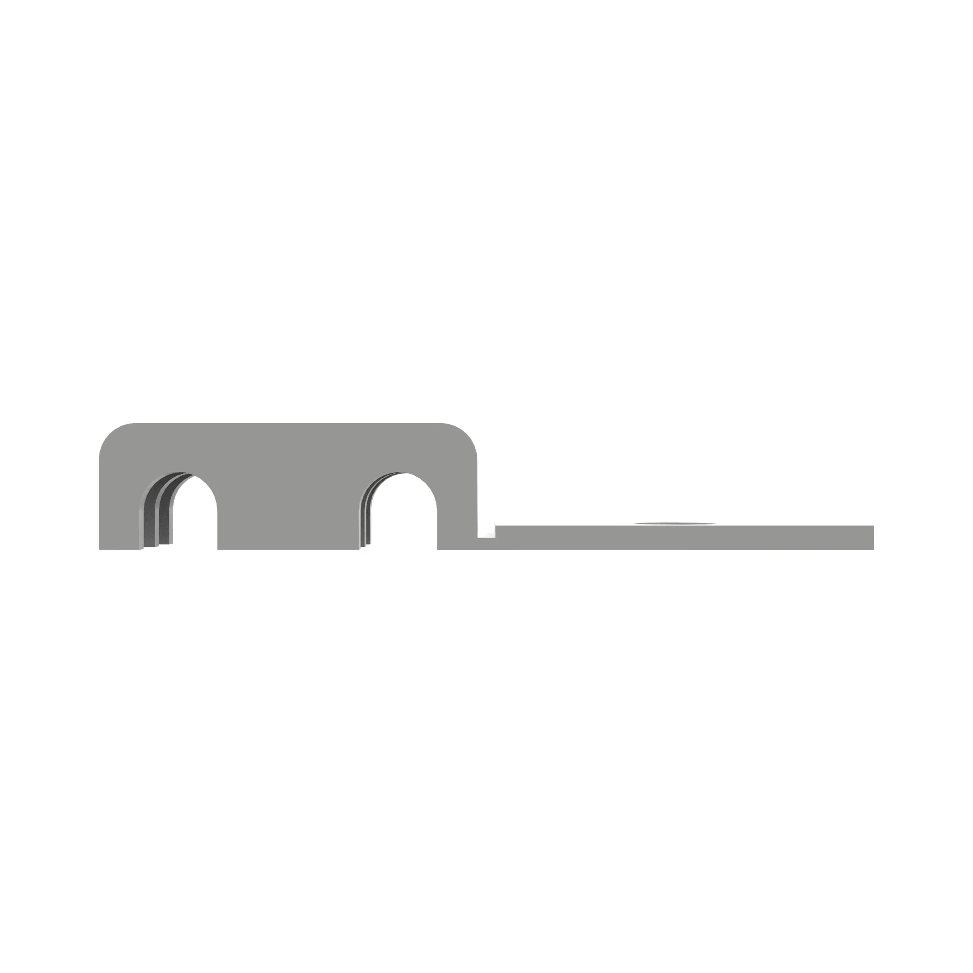 CLAMP, LIGHTWEIGHT 1/4 X 1/4 OD T