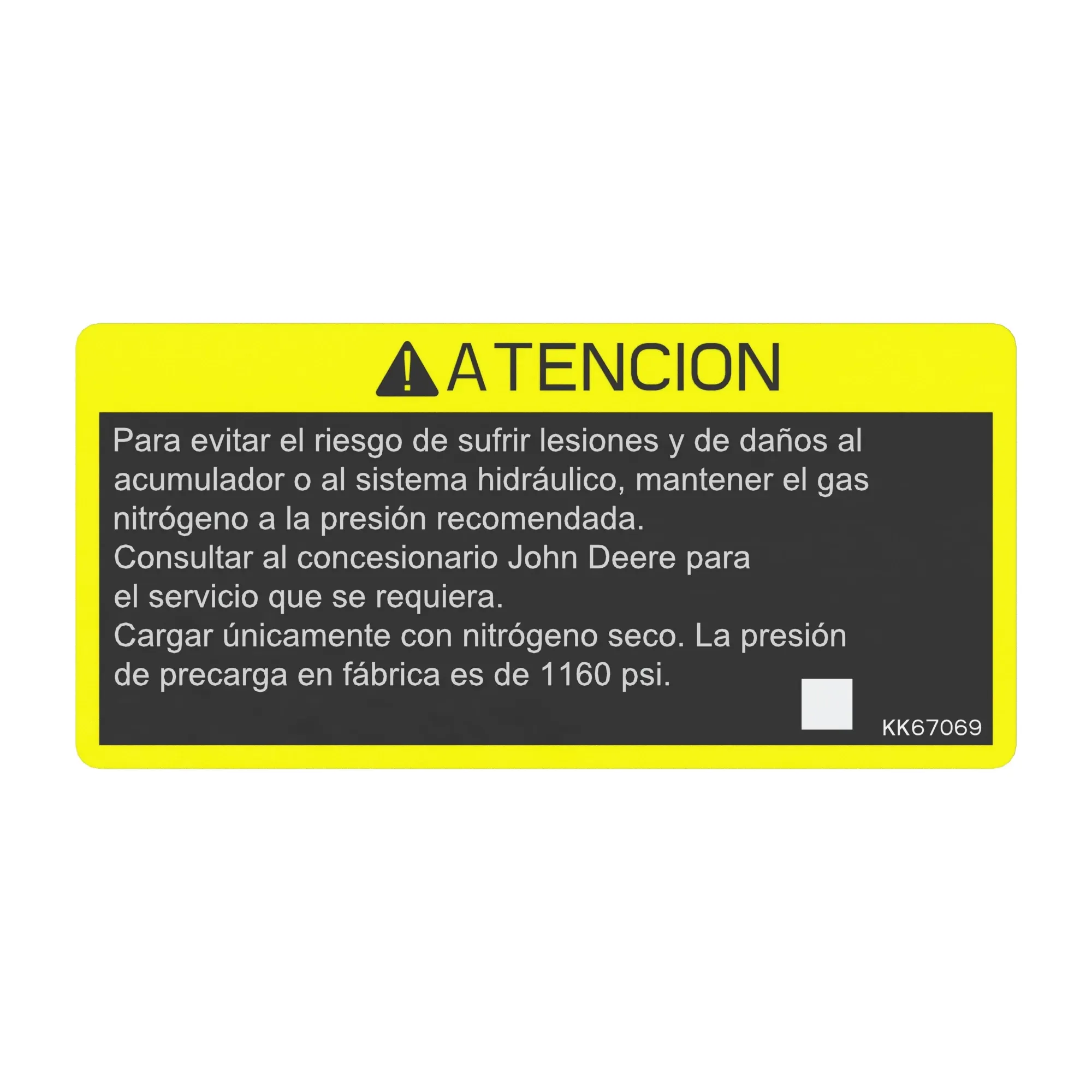John Deere Safety Sign - KK67069