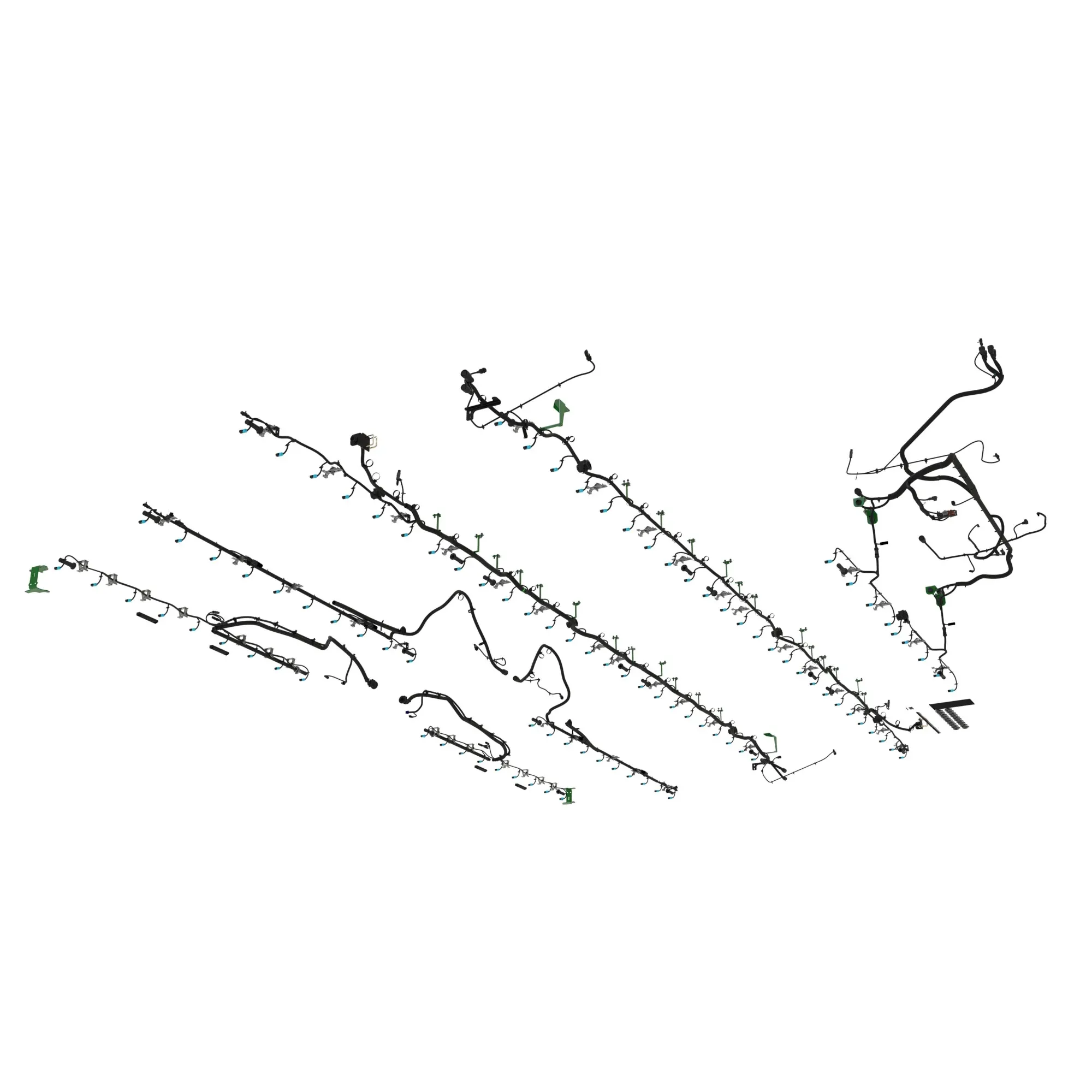 John Deere ExactApply™ Boom Plumbing Sprayer Nozzle Kit, 120 feet, 15 inch Spacing - BKK11387