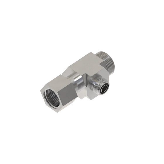 John Deere Swivel Run Tee Fitting - 38H1532