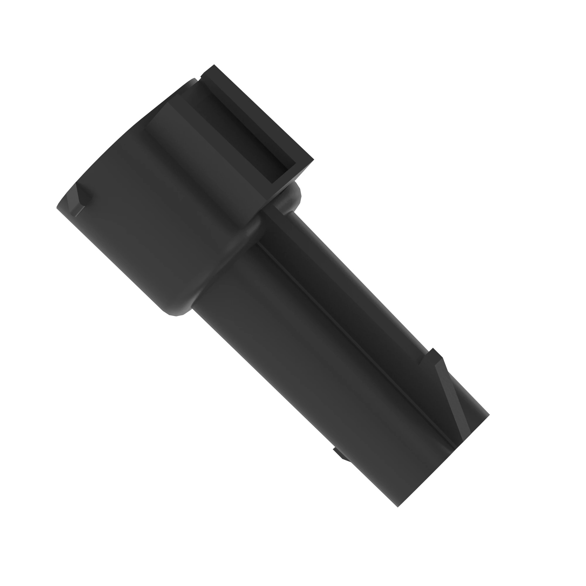 John Deere Black Internal Electrical Connector Housing, 2 Cavities - 57M7369