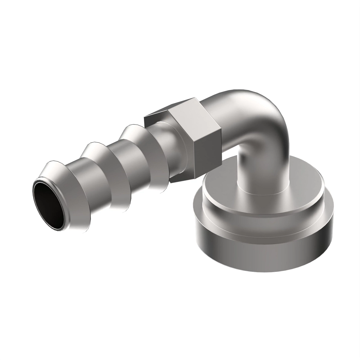 Hose Fitting, Reusable Elbow
