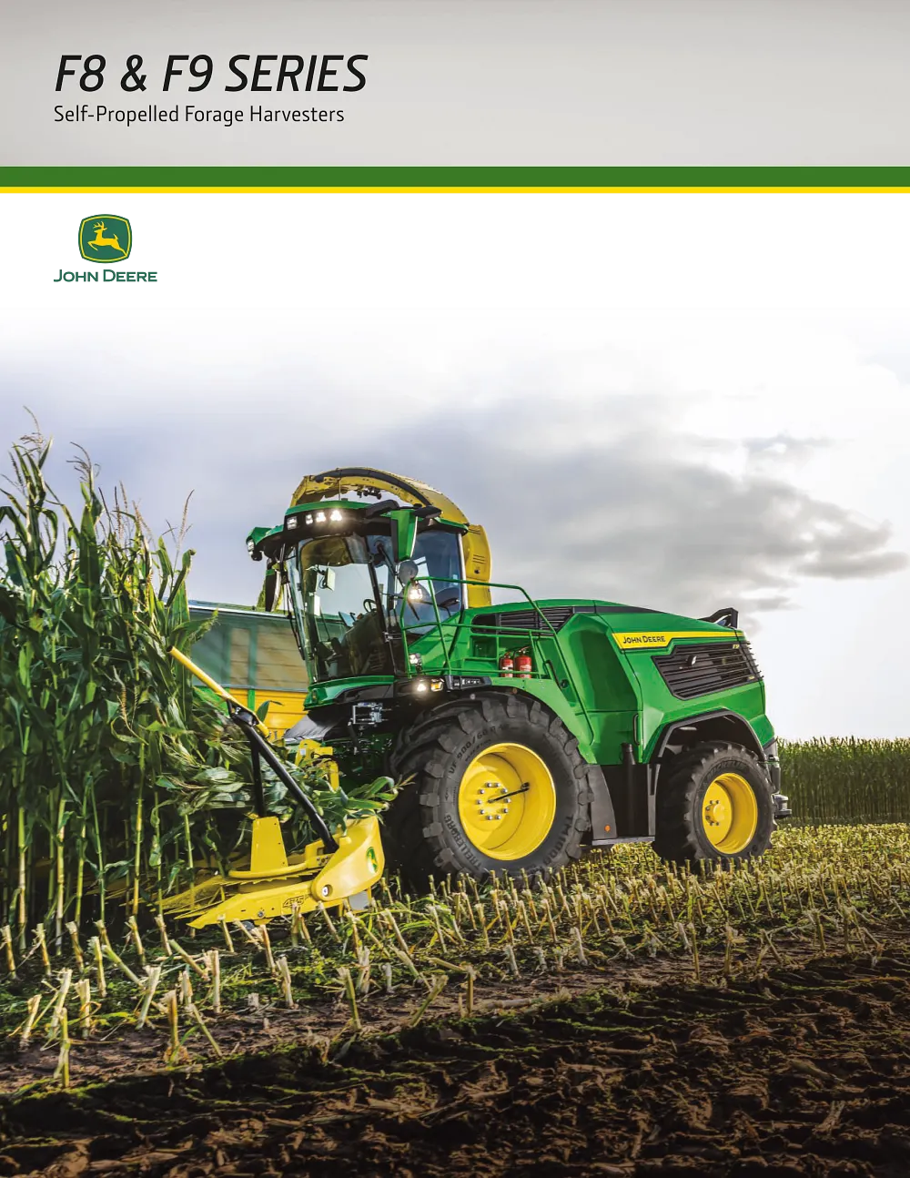 F8 & F9 Series Self-Propelled Forage Harvesters Brochure cover