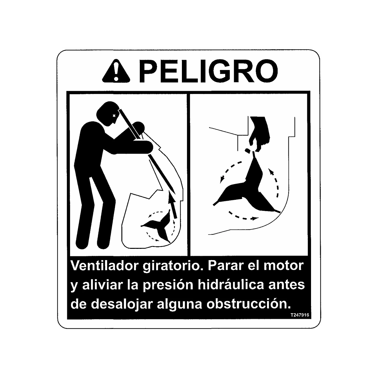 Label, Danger, Spanish Rotating Fan