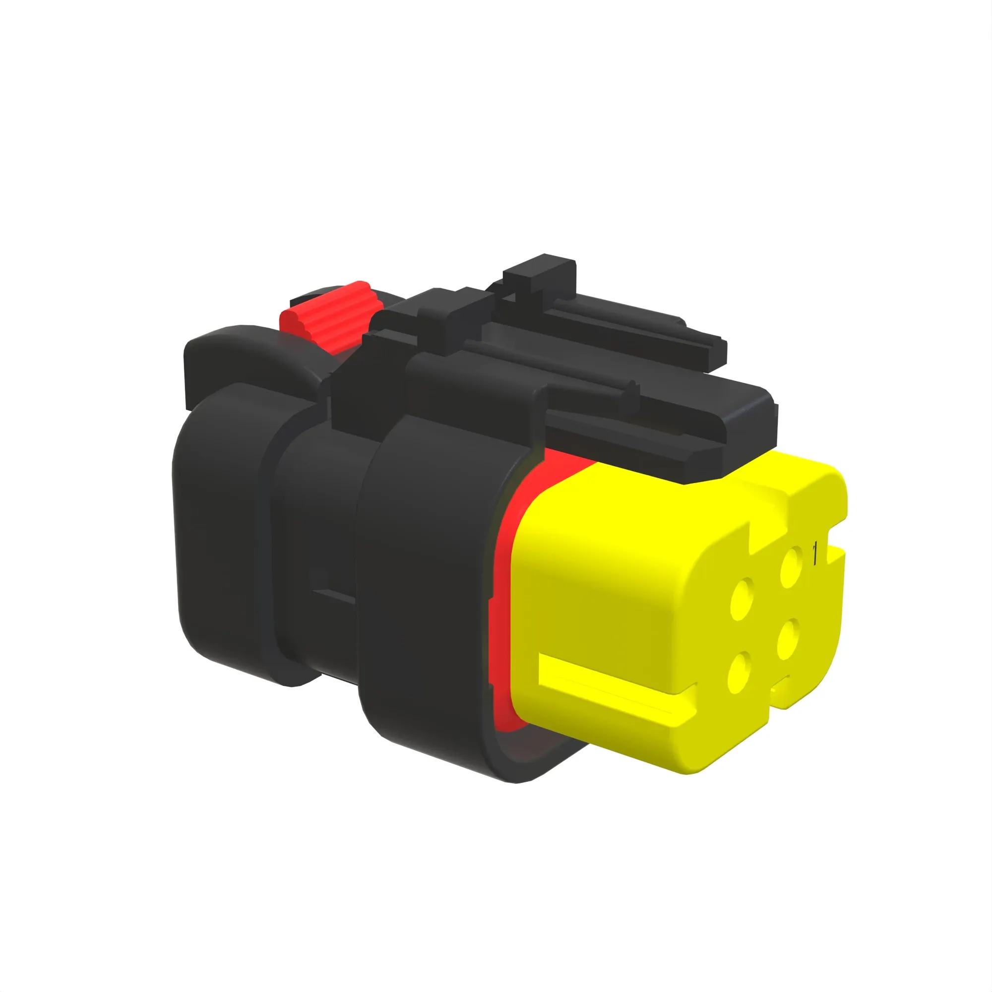 TYCO AMPSEAL16 4W RCPT SLD YLW PLST