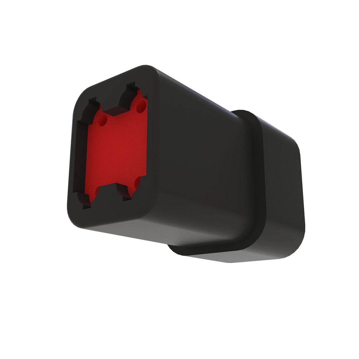 John Deere Gray Internal Electrical Connector Housing, 4 Cavities - 57M11026