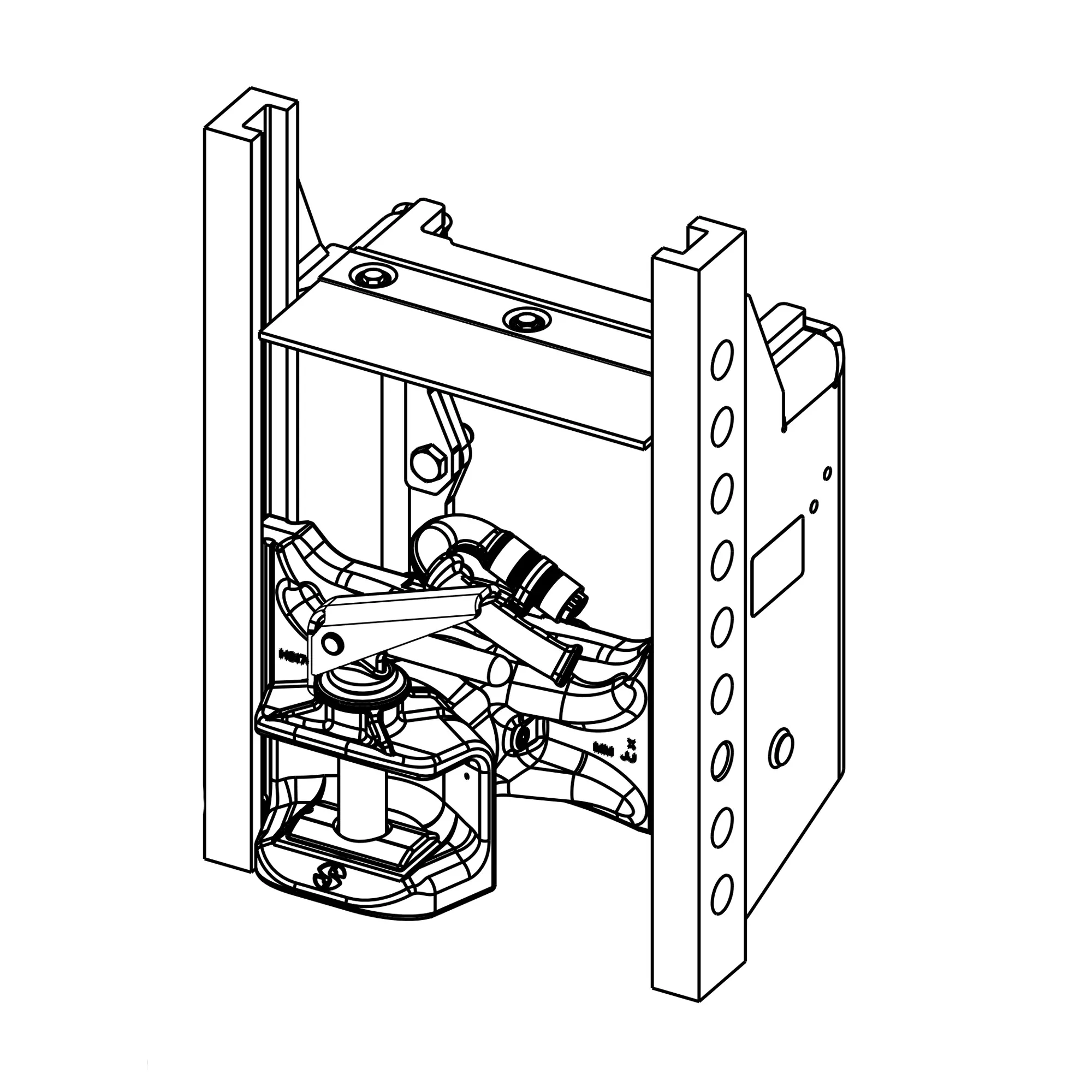 John Deere Manual Height adjustable Wagon Hitch Attachment, SyncShuttle™ - BSJ10353