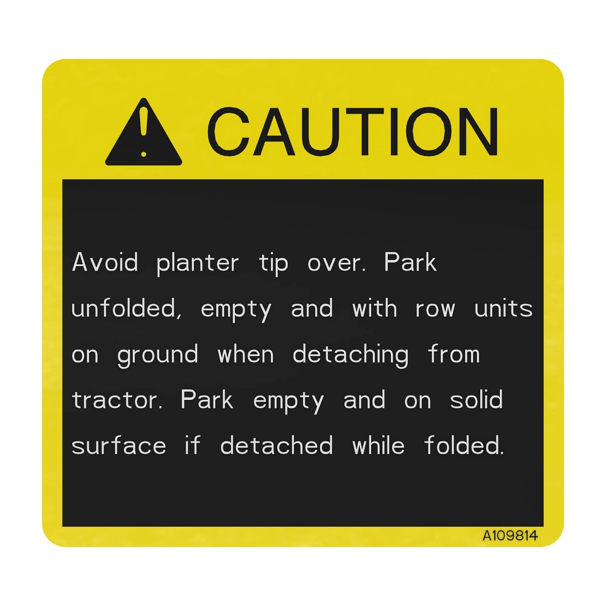 Safety Sign, Decal, Warning, Picken