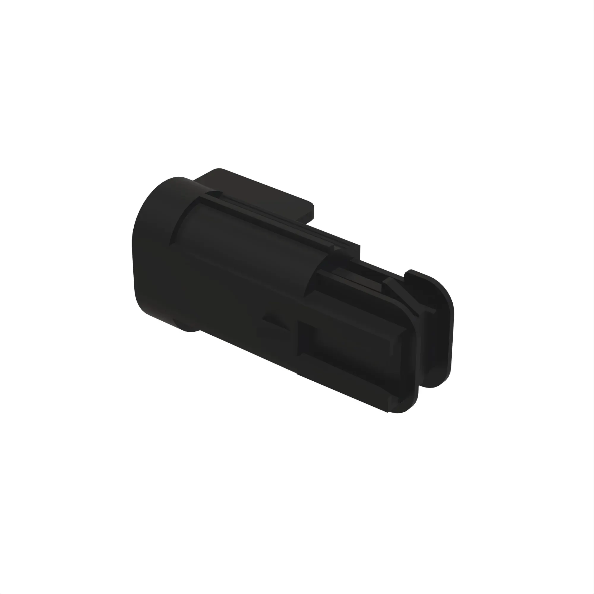 John Deere Black Internal Electrical Connector, 2 Cavities - 57M8215