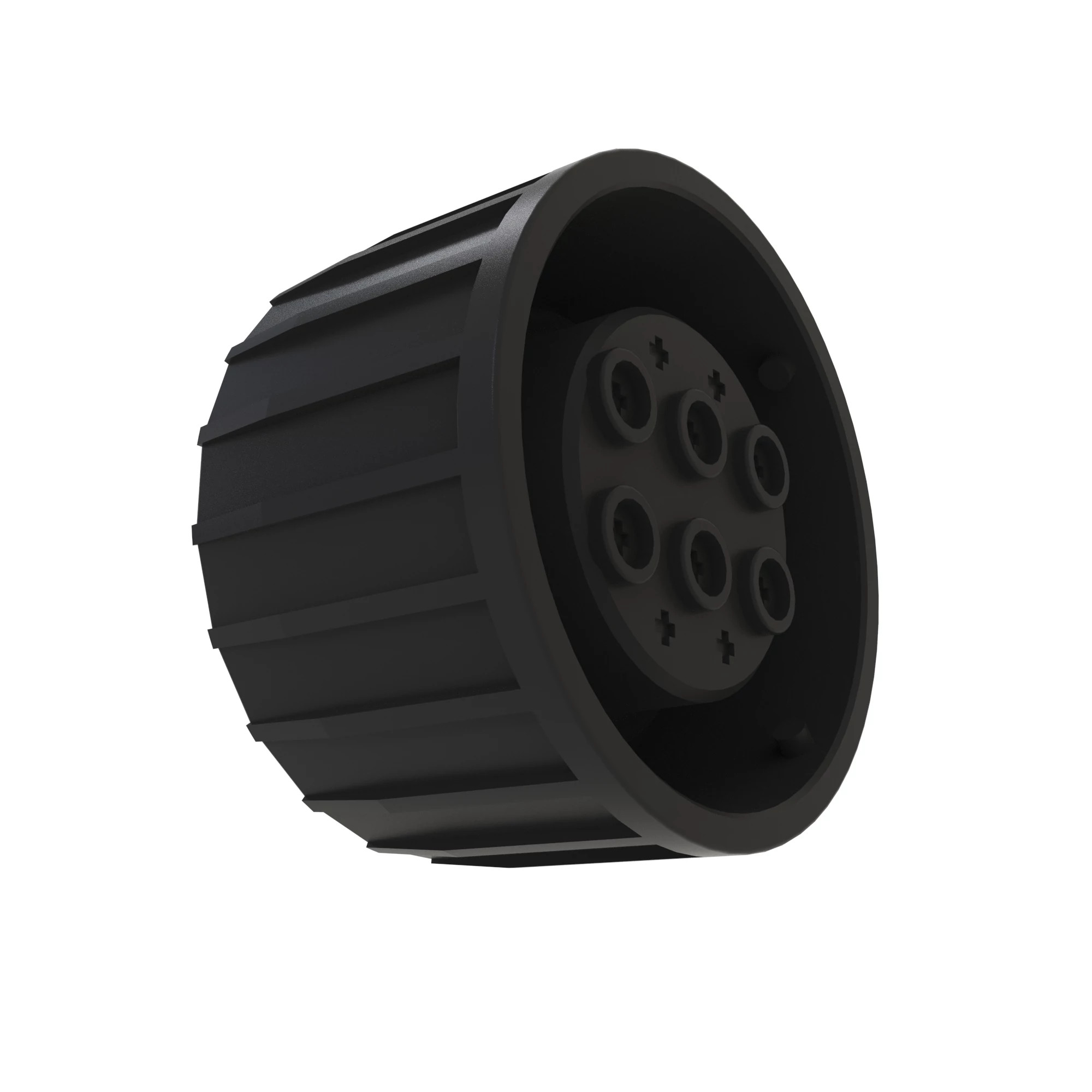 John Deere Black Internal Electrical Connector Housing, 8 Cavities - 57M8581