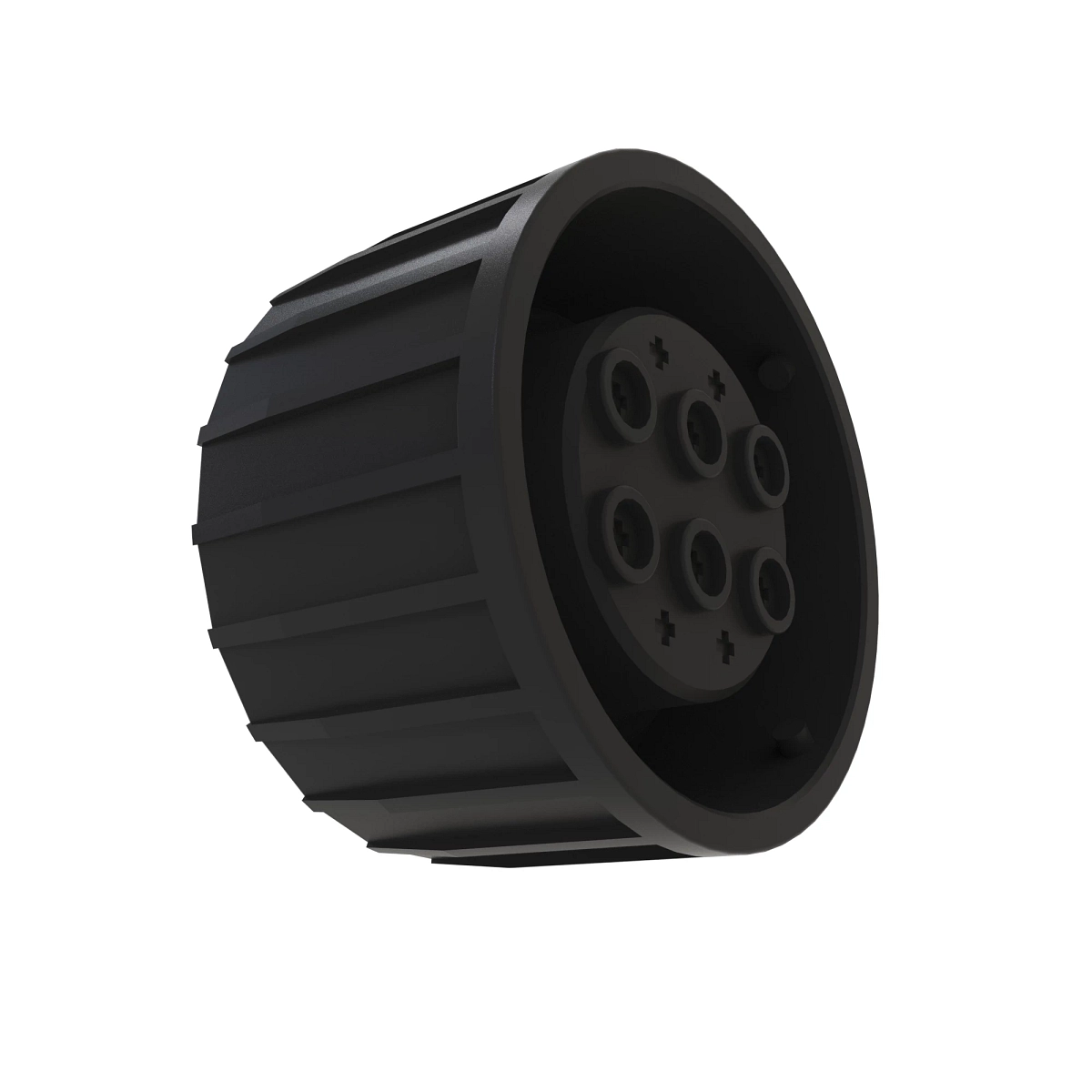 Conn Tyco 10W M Blk Plstc
