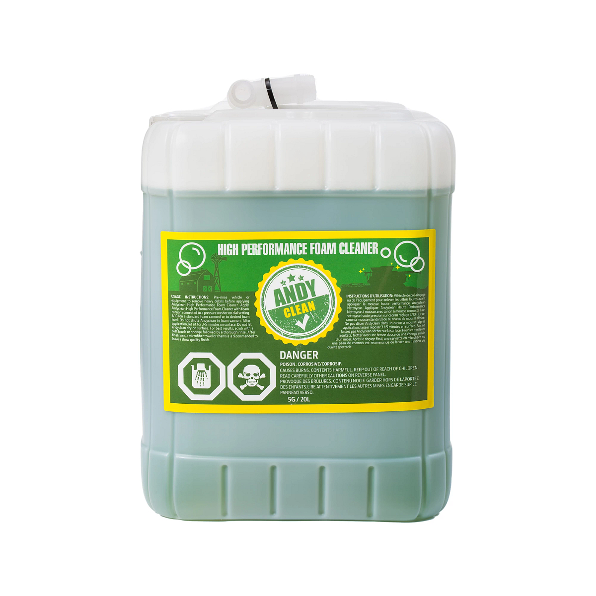 Andy Clean PMH4302: ANDY CLEAN High Performance Foam Cleaner, 20 Liter (5 Gallon ...