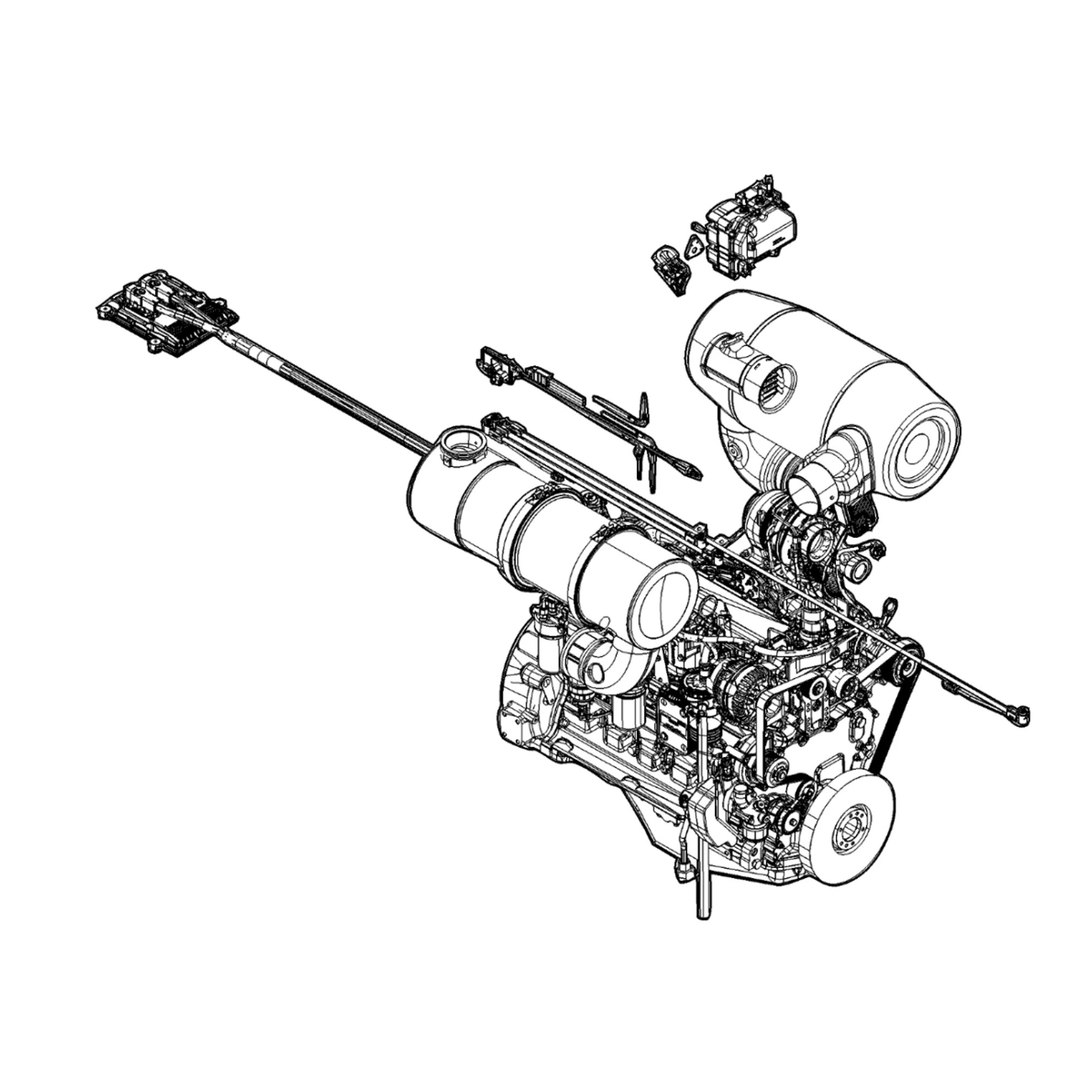 ⚙️ SZ10028: Motor Diésel, 6,8 Litros, F4 John Deere 🚜✅