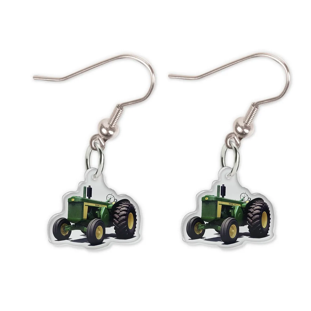 Acrylic Earring - Tractor