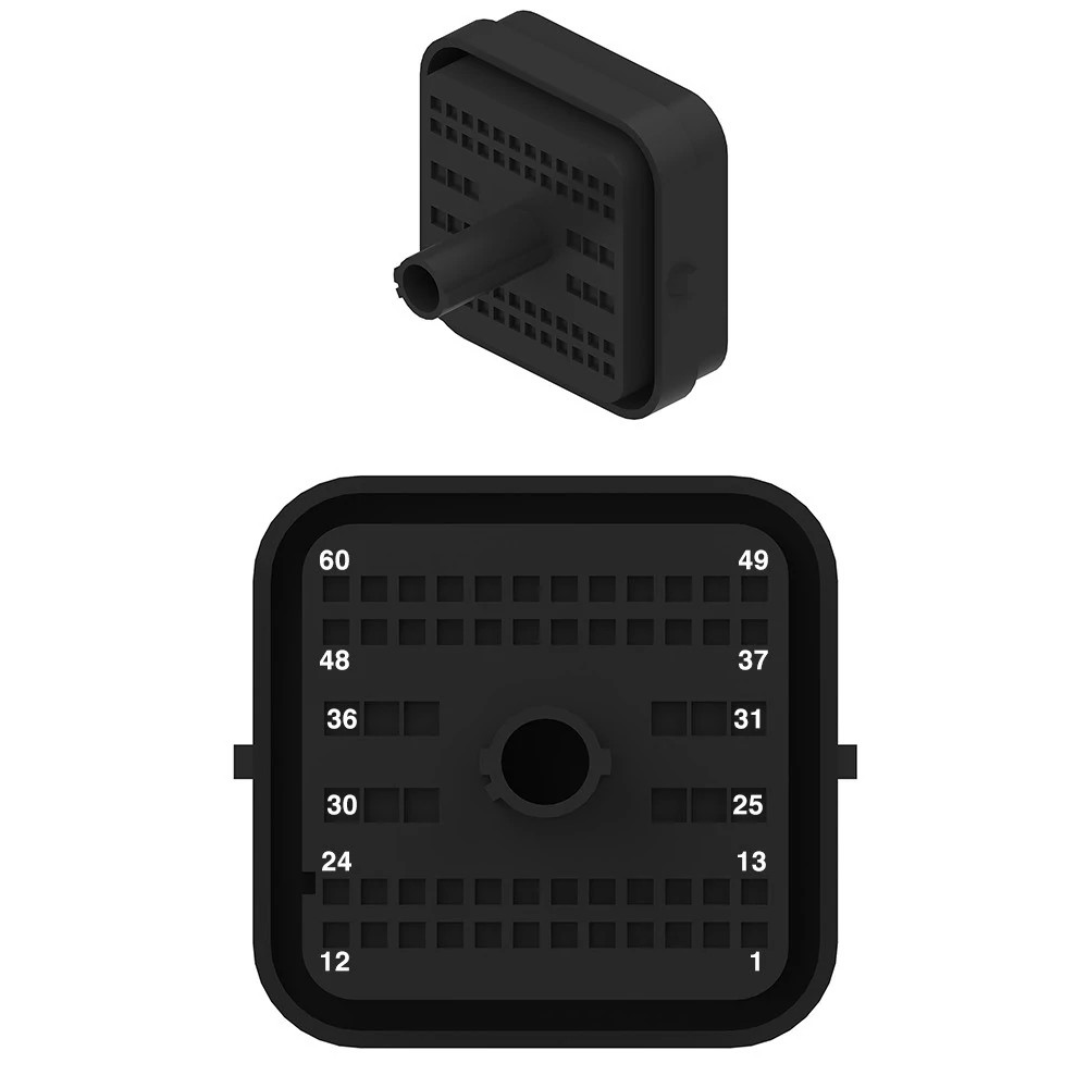 CONN DEUTSCH DRB 60W FS BLK PLSTC