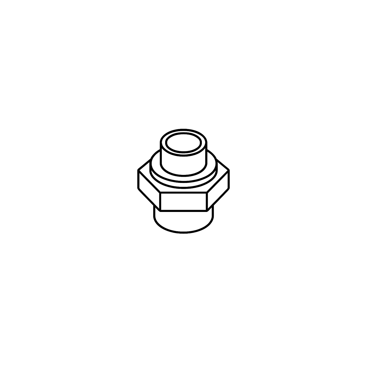 Pipe Bushing, 1-1/4 X 3/4 NPT Reduc