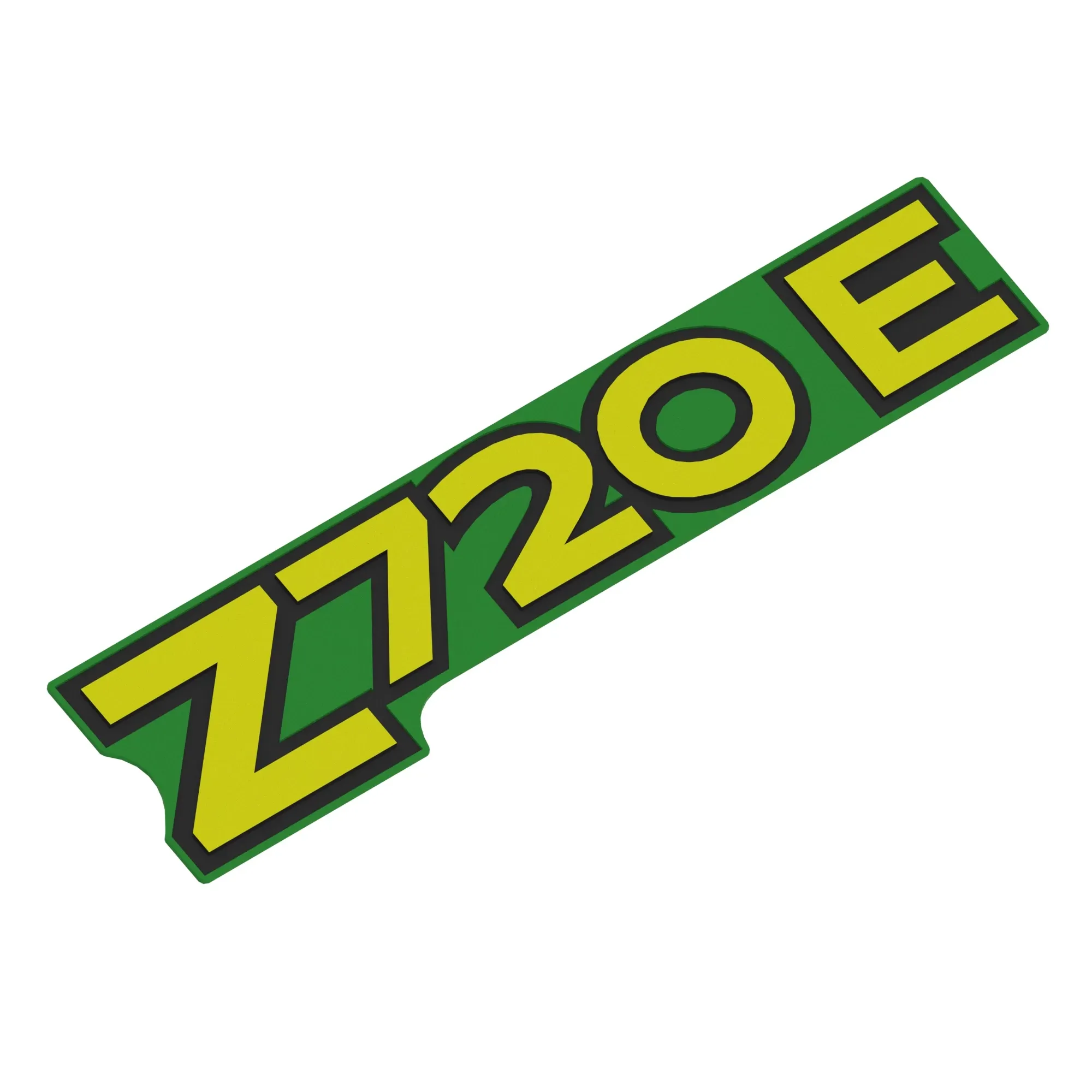 John Deere Z720E Model Number Label - UC13478