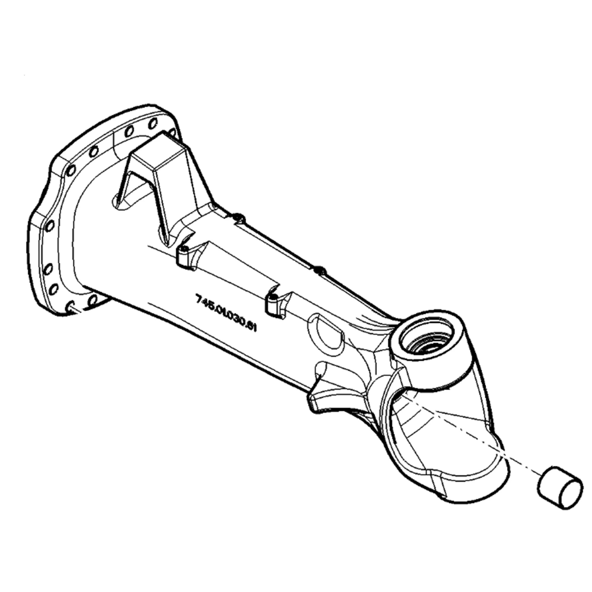 John Deere Axle Housing - AL208855