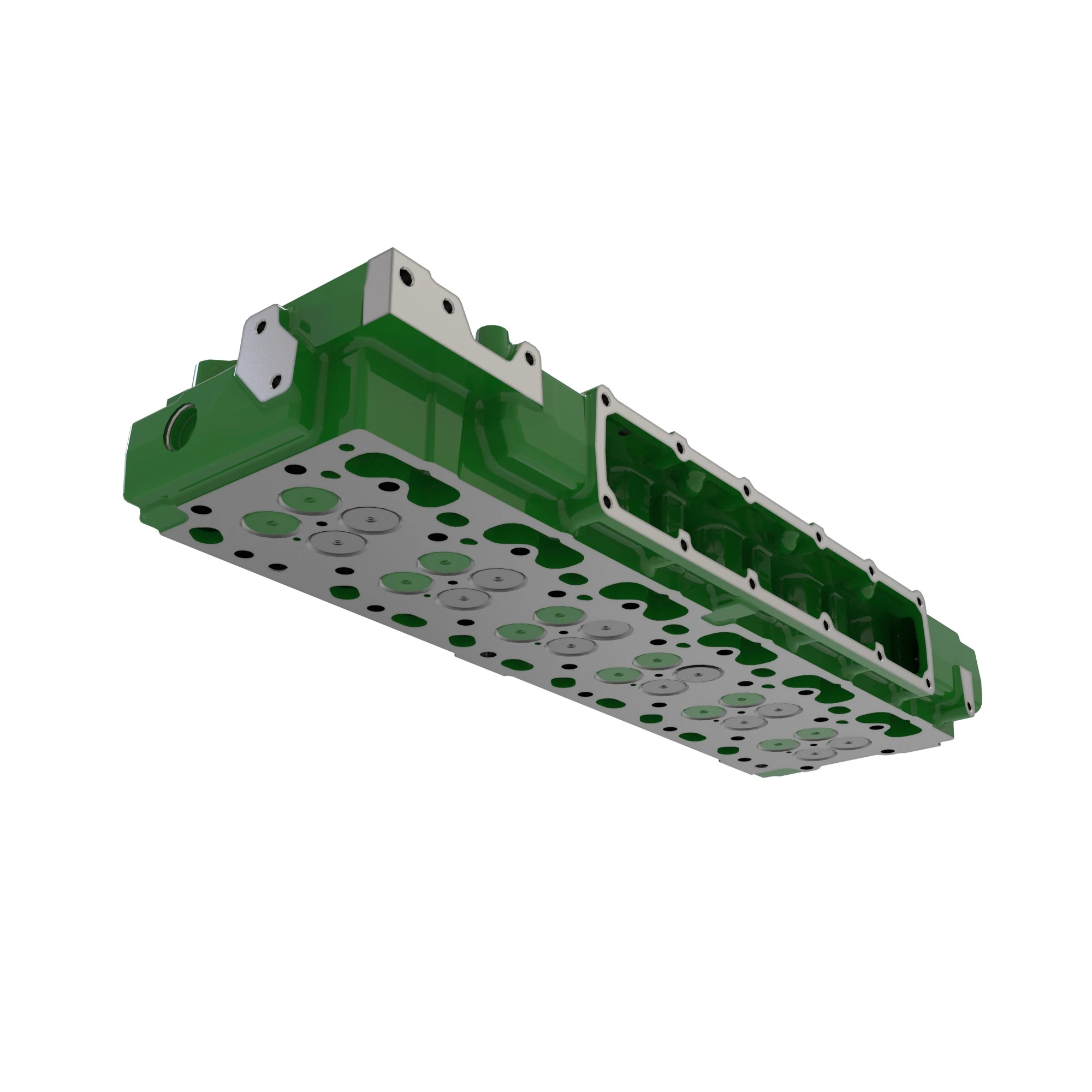 John Deere Engine Cylinder Head with Valves - RE553419