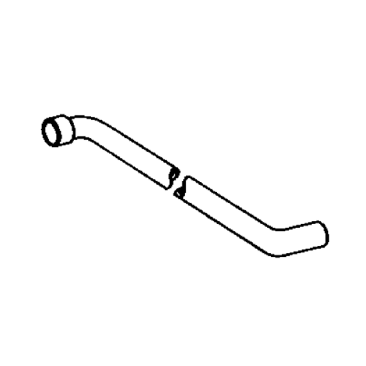 John Deere Upper Radiator Inlet Water Hose - T76682