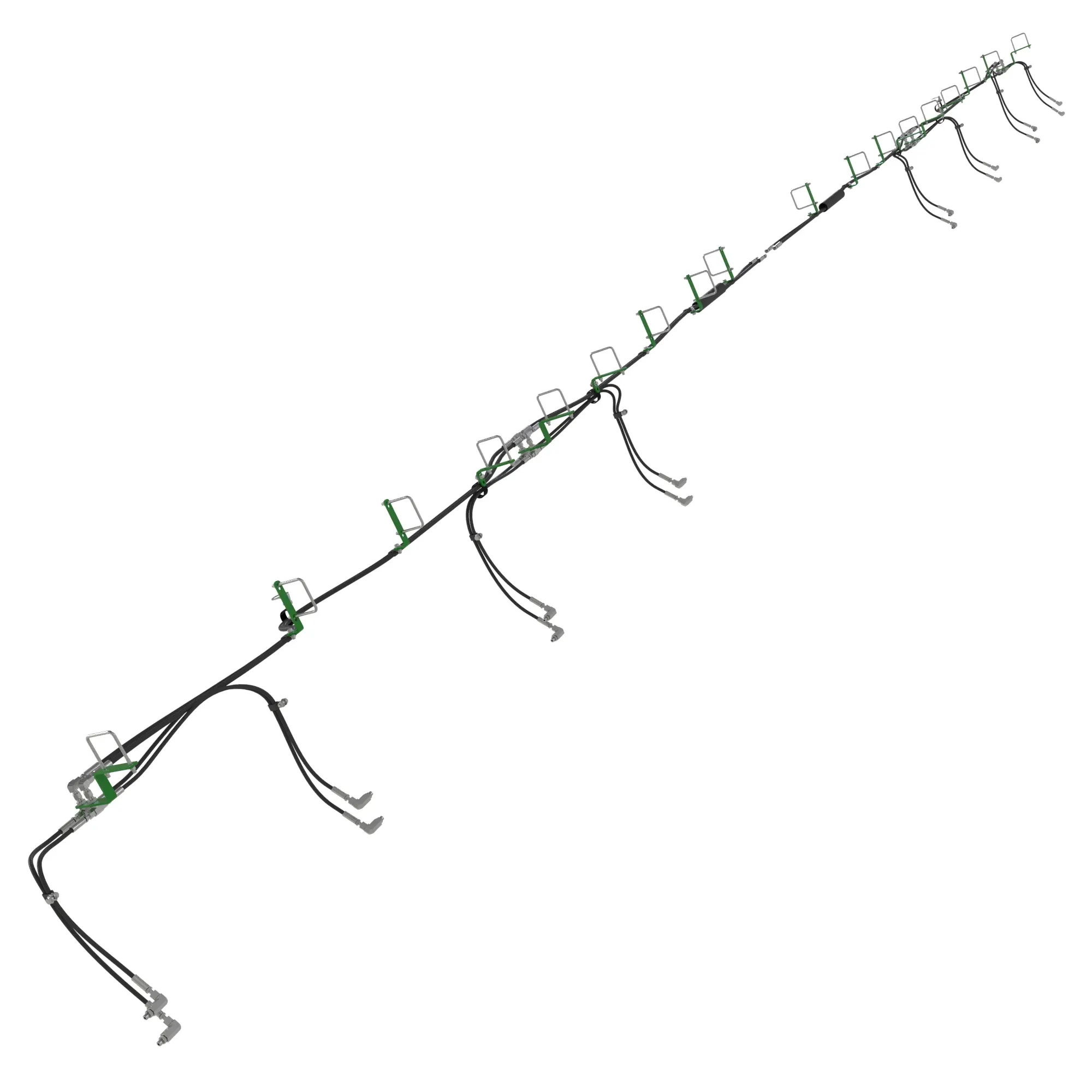 John Deere Wing Rolling Basket Hydraulic Hose Attachment - BKK11011