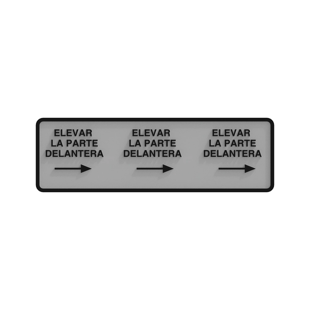 Sign, Leveling Instruction-Spanish