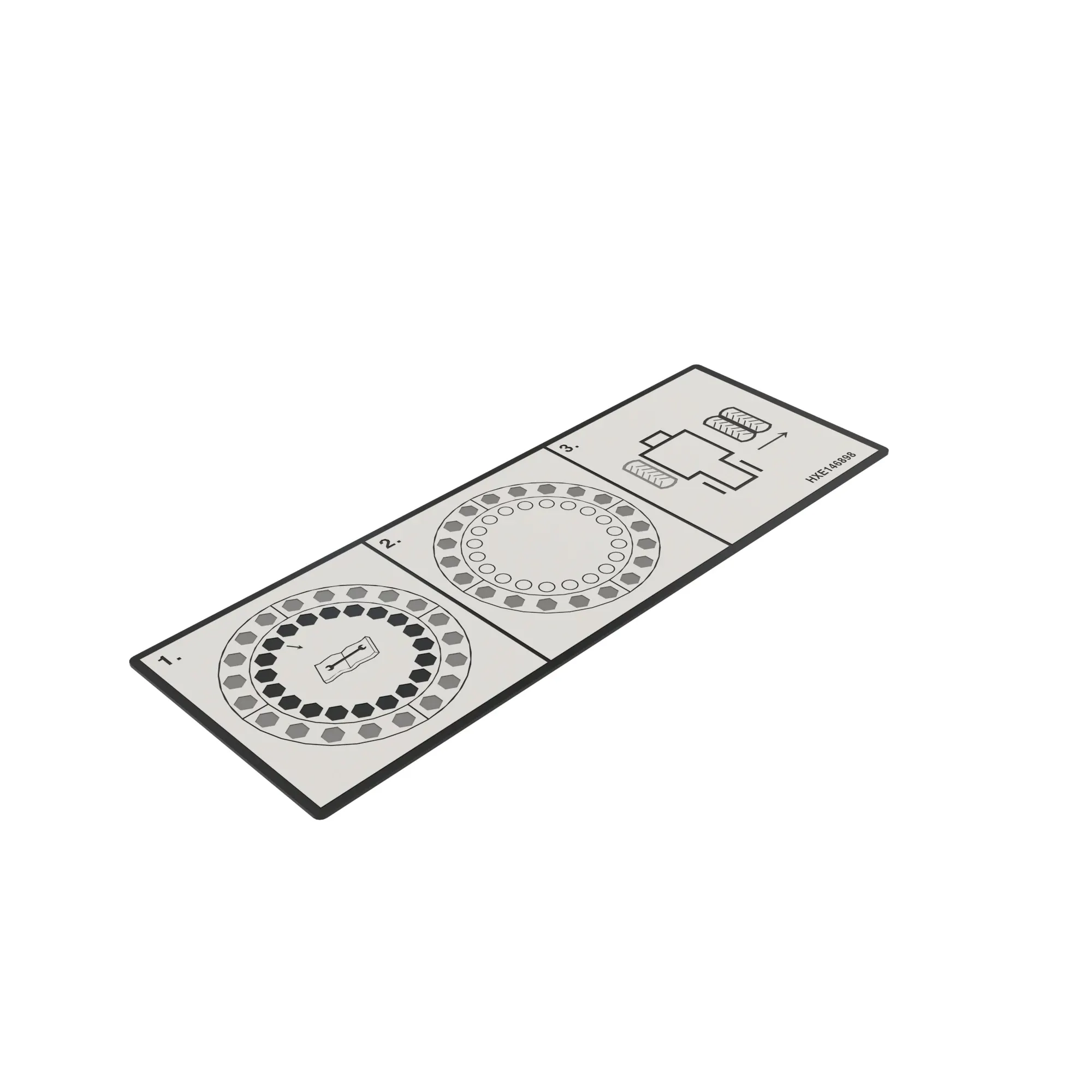John Deere Dual Wheel Removal Label - HXE146898