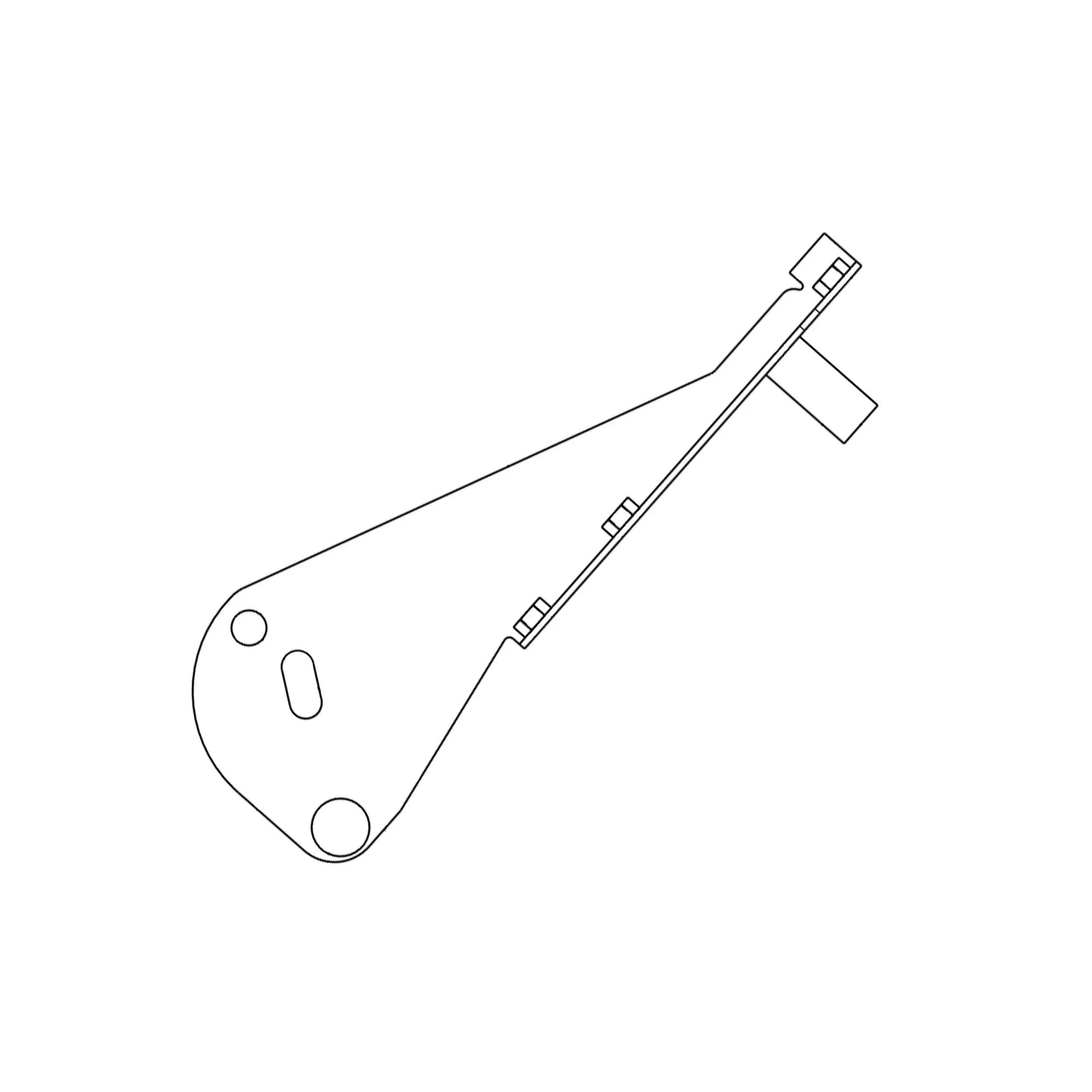 John Deere Left Lever Assy Bracket - AKK15825